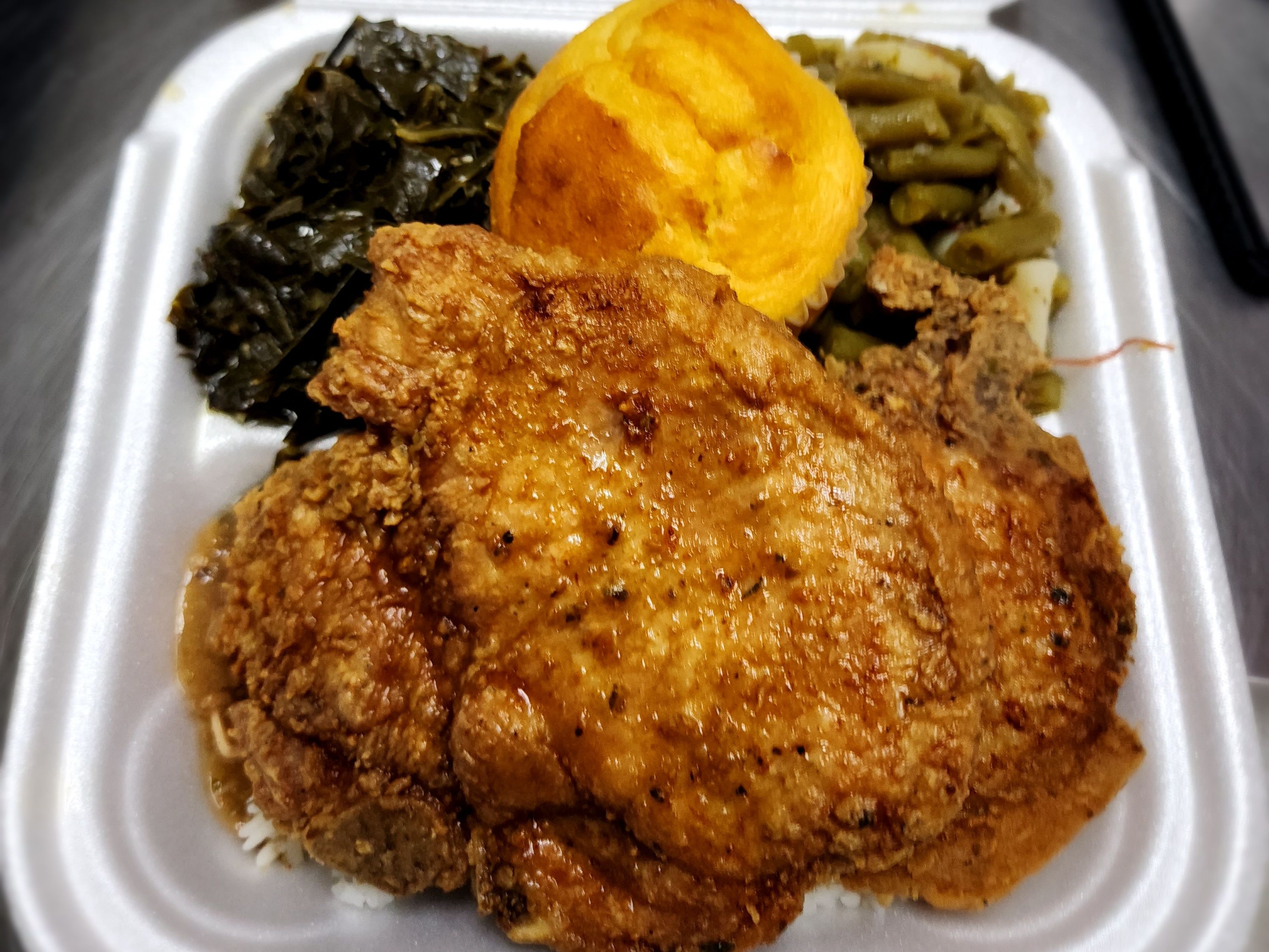 Fried pork chops.
