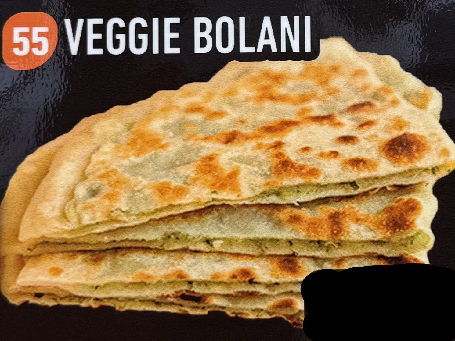 #55 Veggie Bolani.