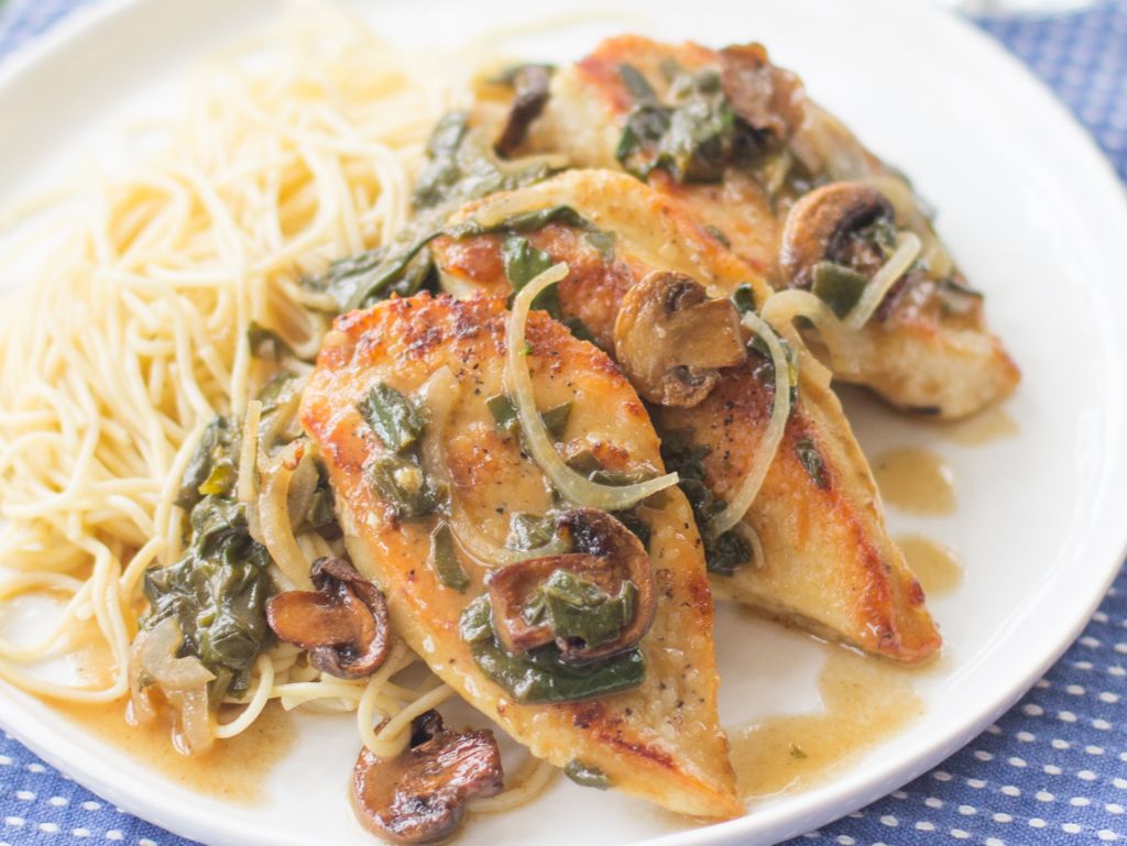 Chicken Marsala Pasta.