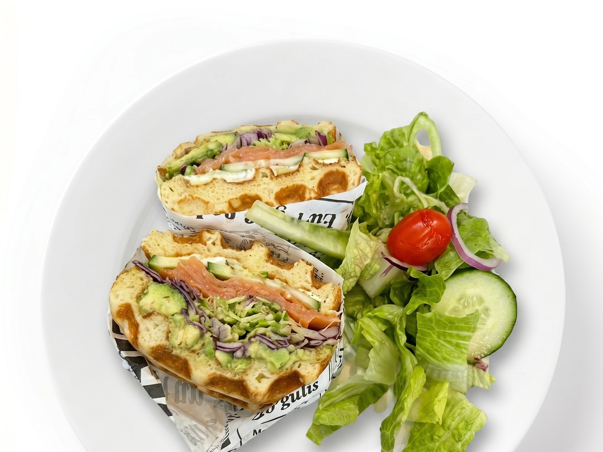 Smoked Salmon Sandwich 腌三文鱼三文治.