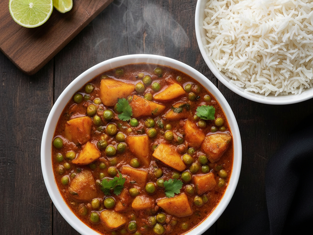 Aloo Matar (V, GF, NF, DF).