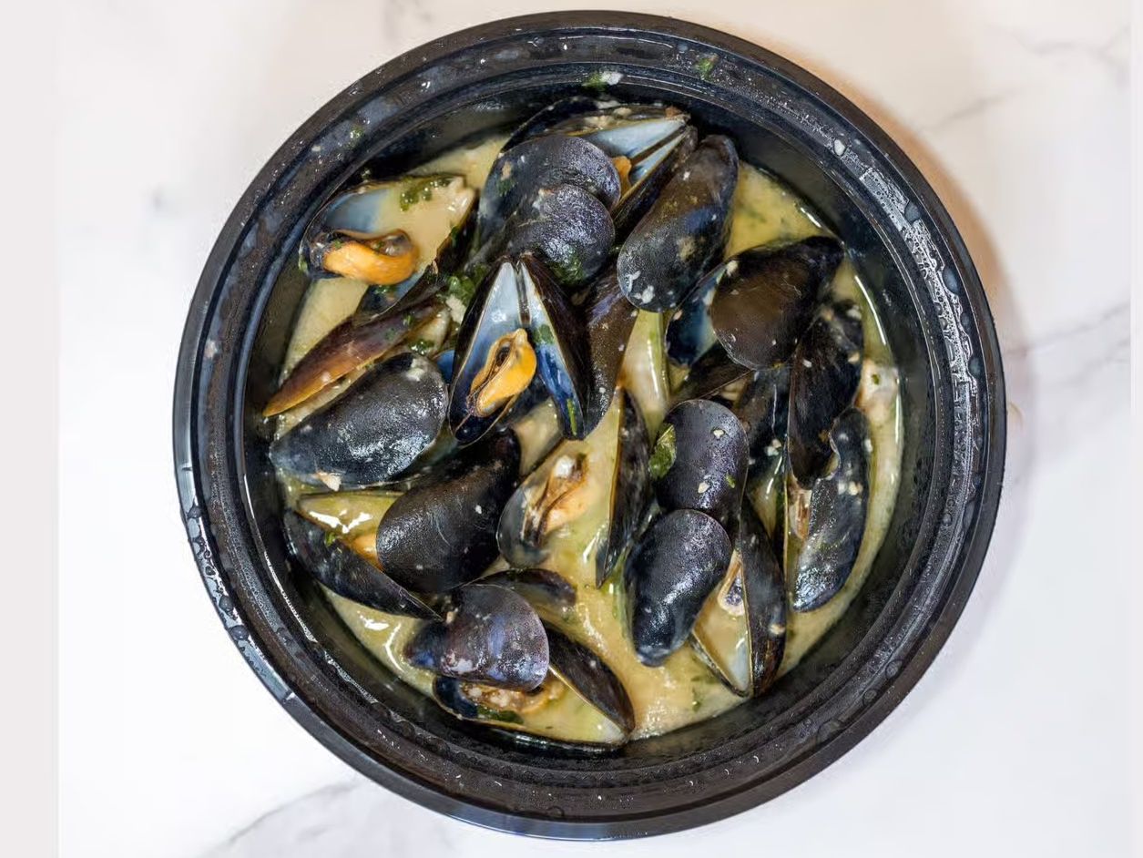 Steamed Mussels.