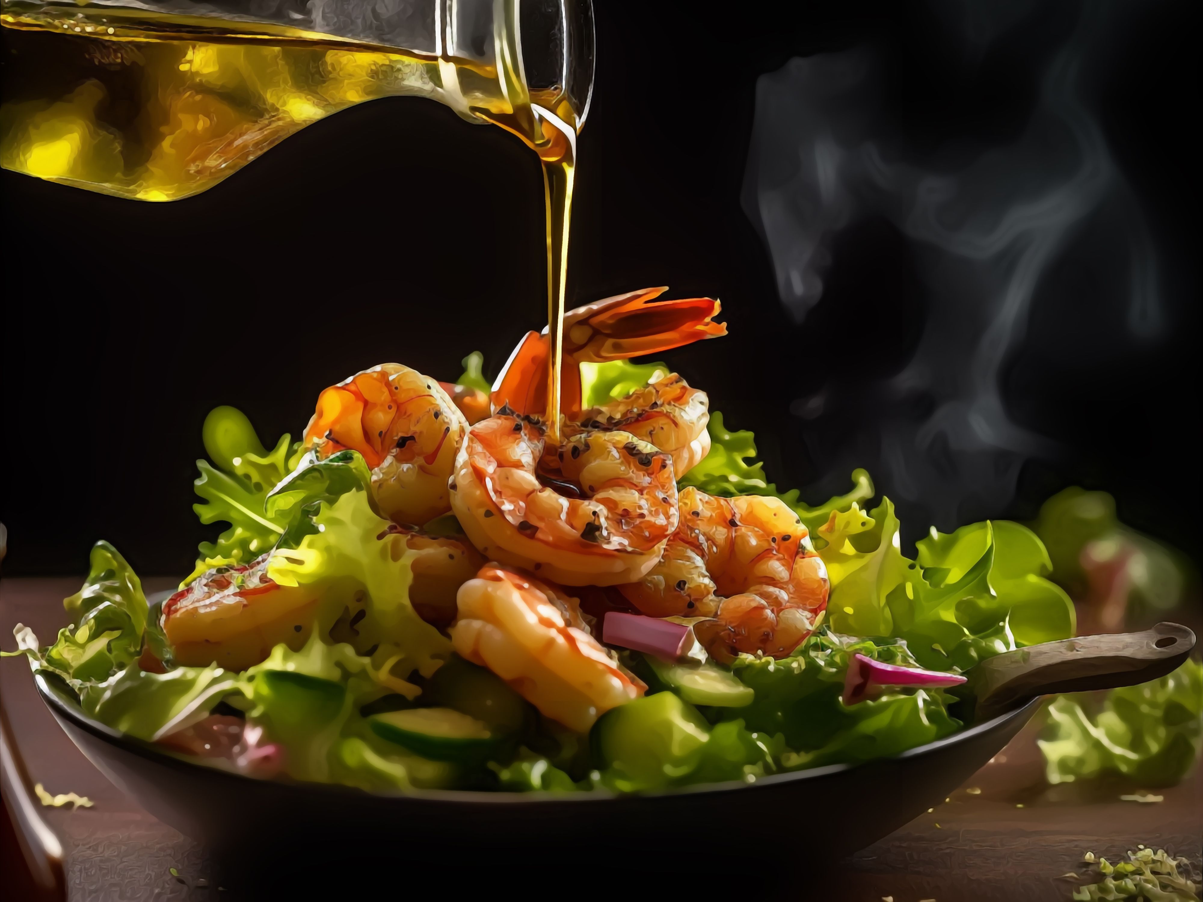 Grilled Shrimp Salad.