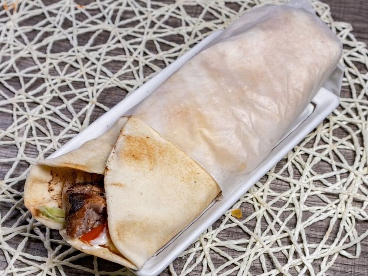 Lamb Kabab Wrap Tray.