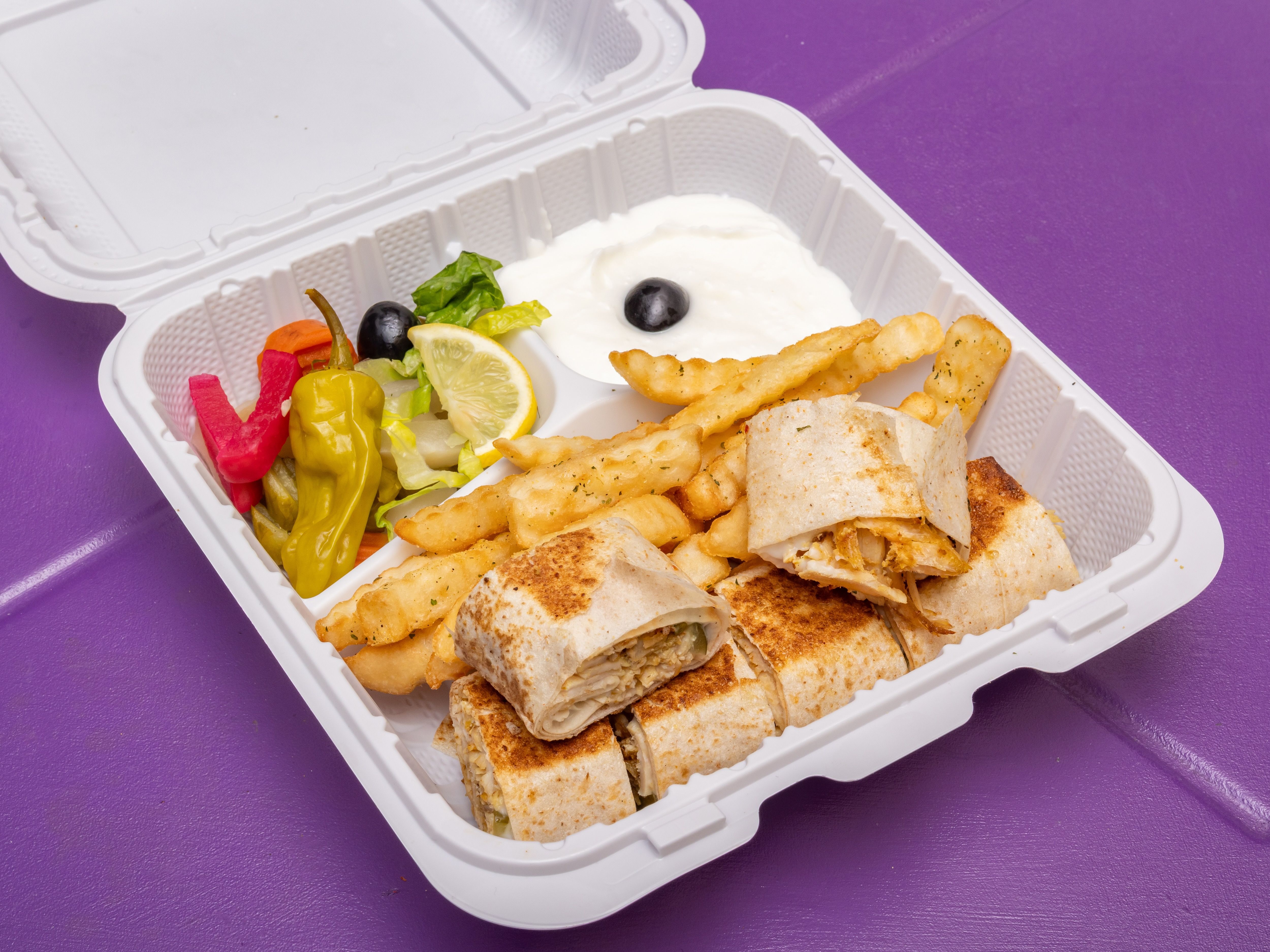 Crispy Chicken Shawerma Meal