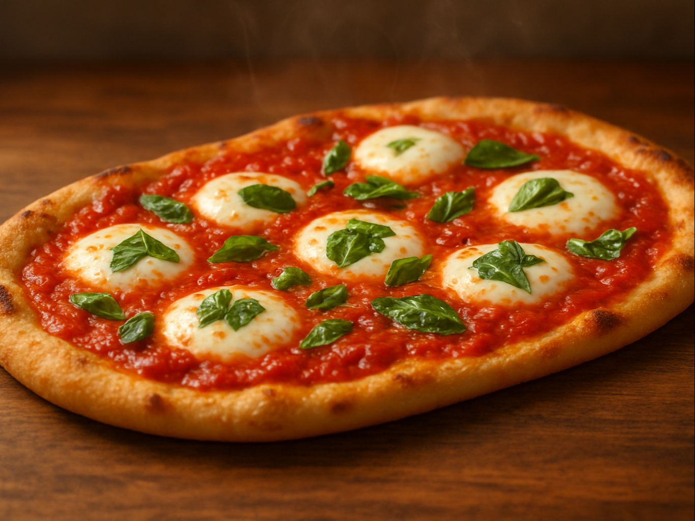 Flatbread Margherita.