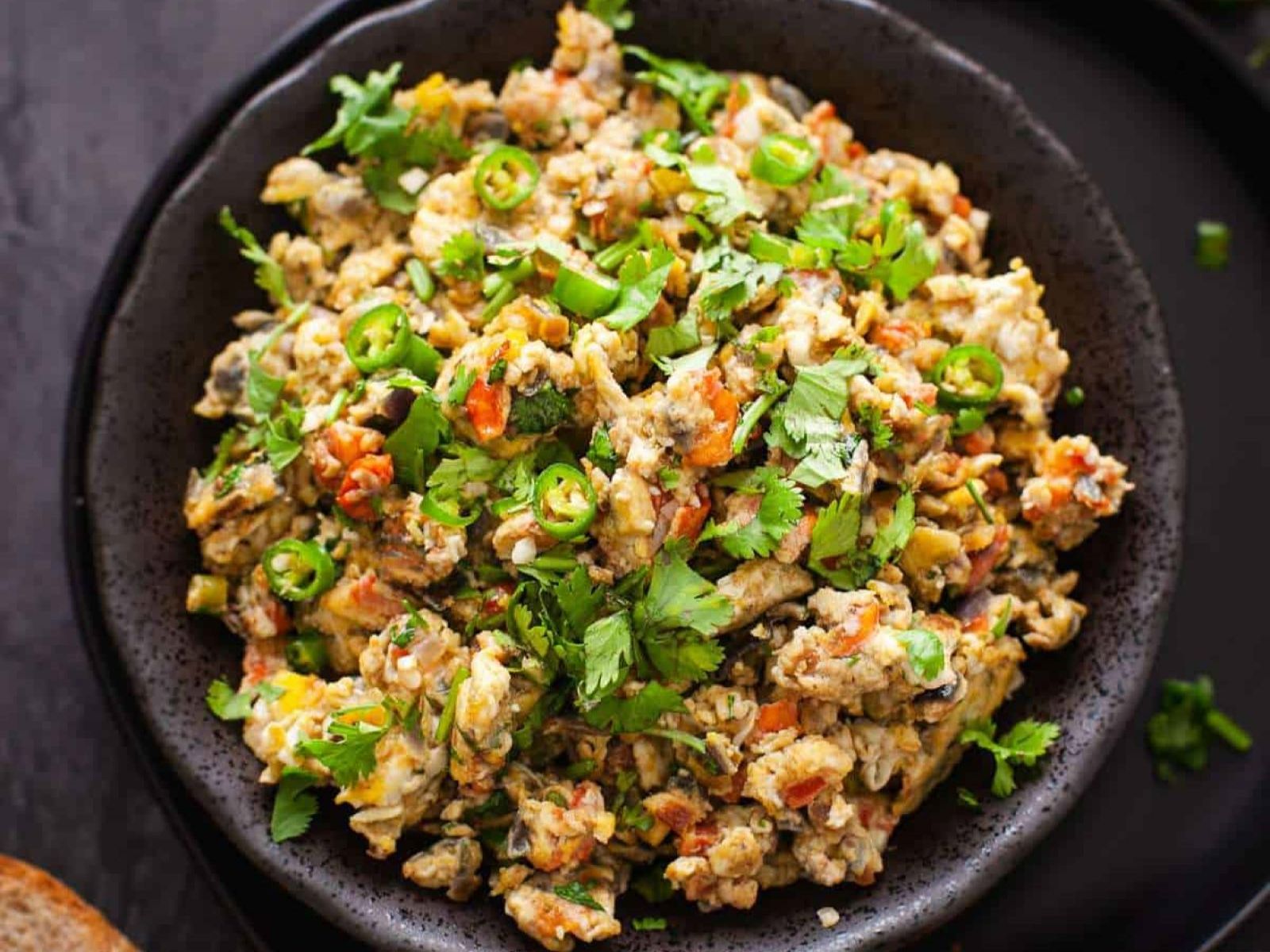 Egg bhurji.