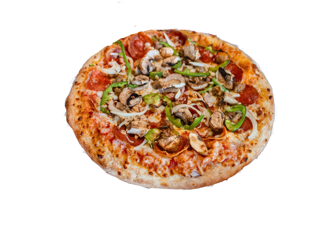 14" Deluxe Pizza.