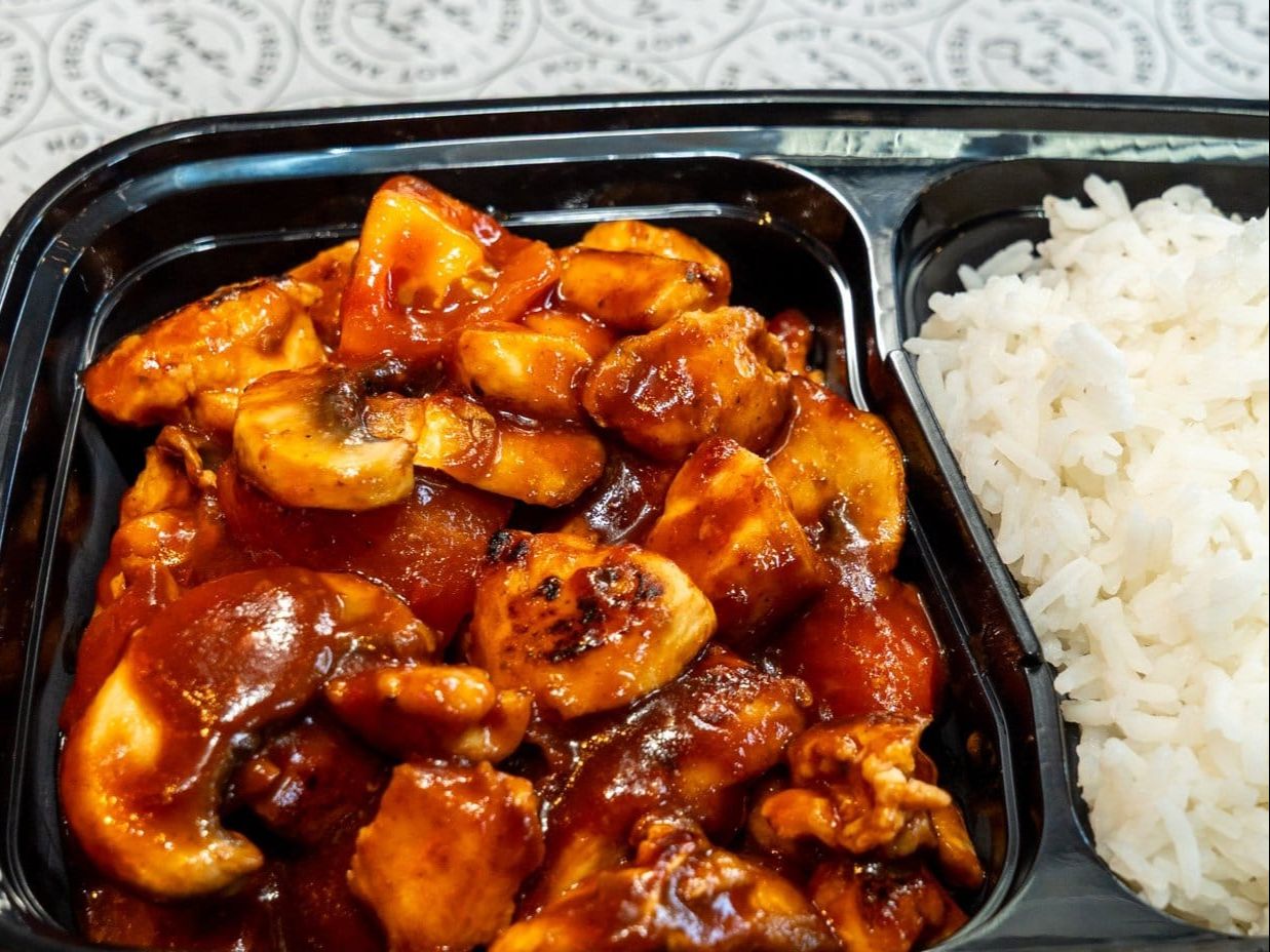 Chicken Barbeque Mushroom.