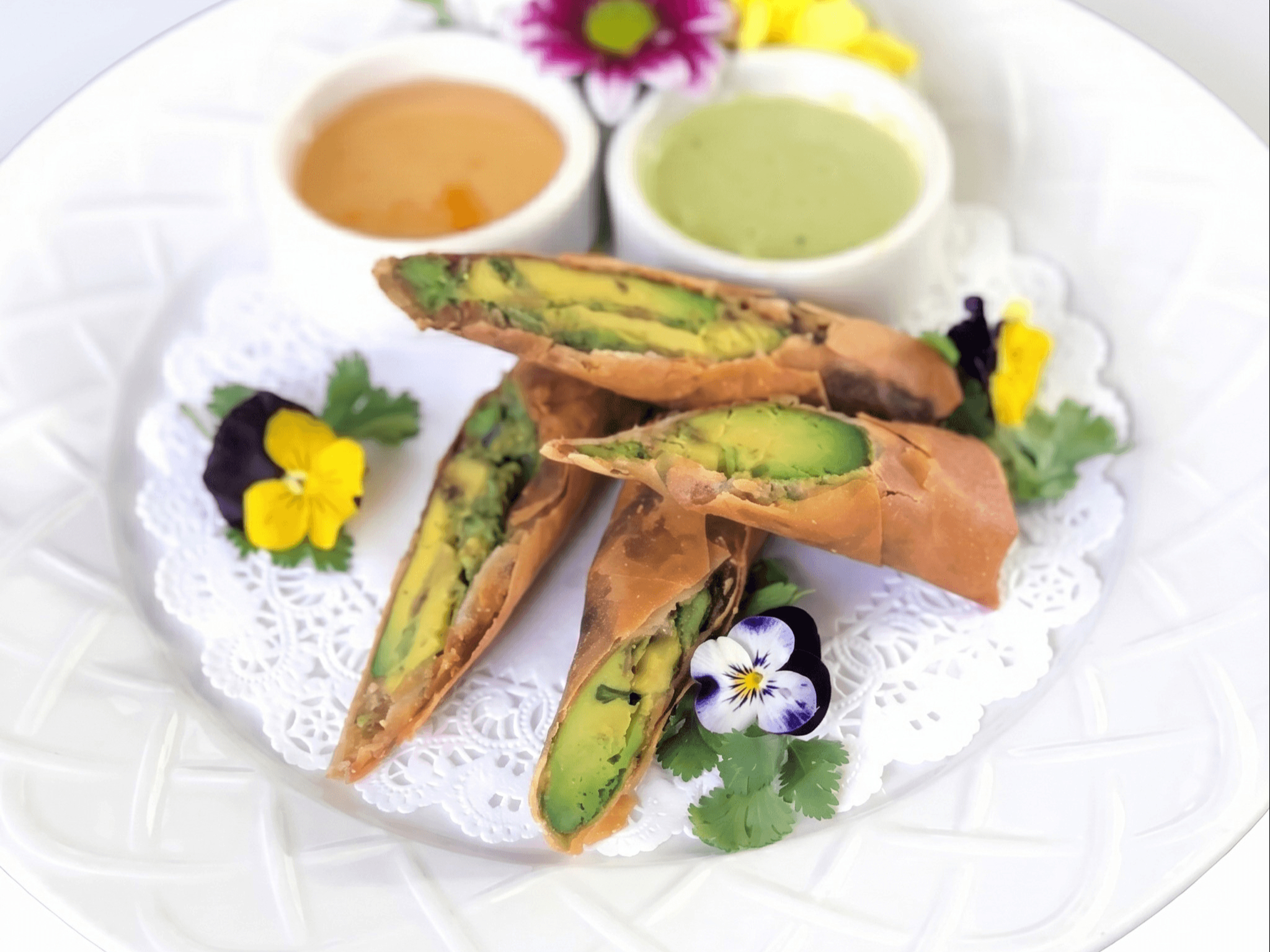 Avocado Egg Roll.