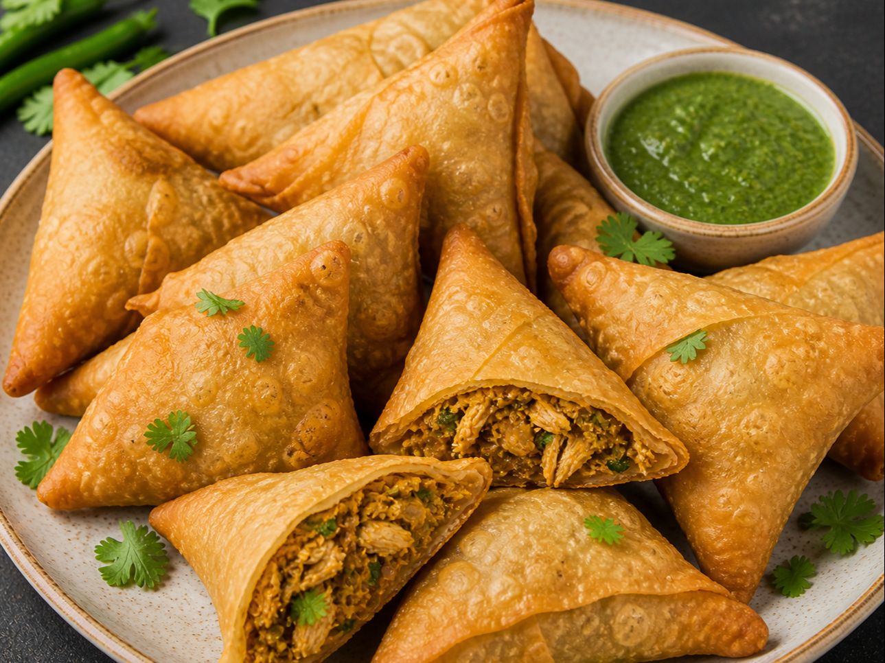 Chicken Samosa (2 pcs).