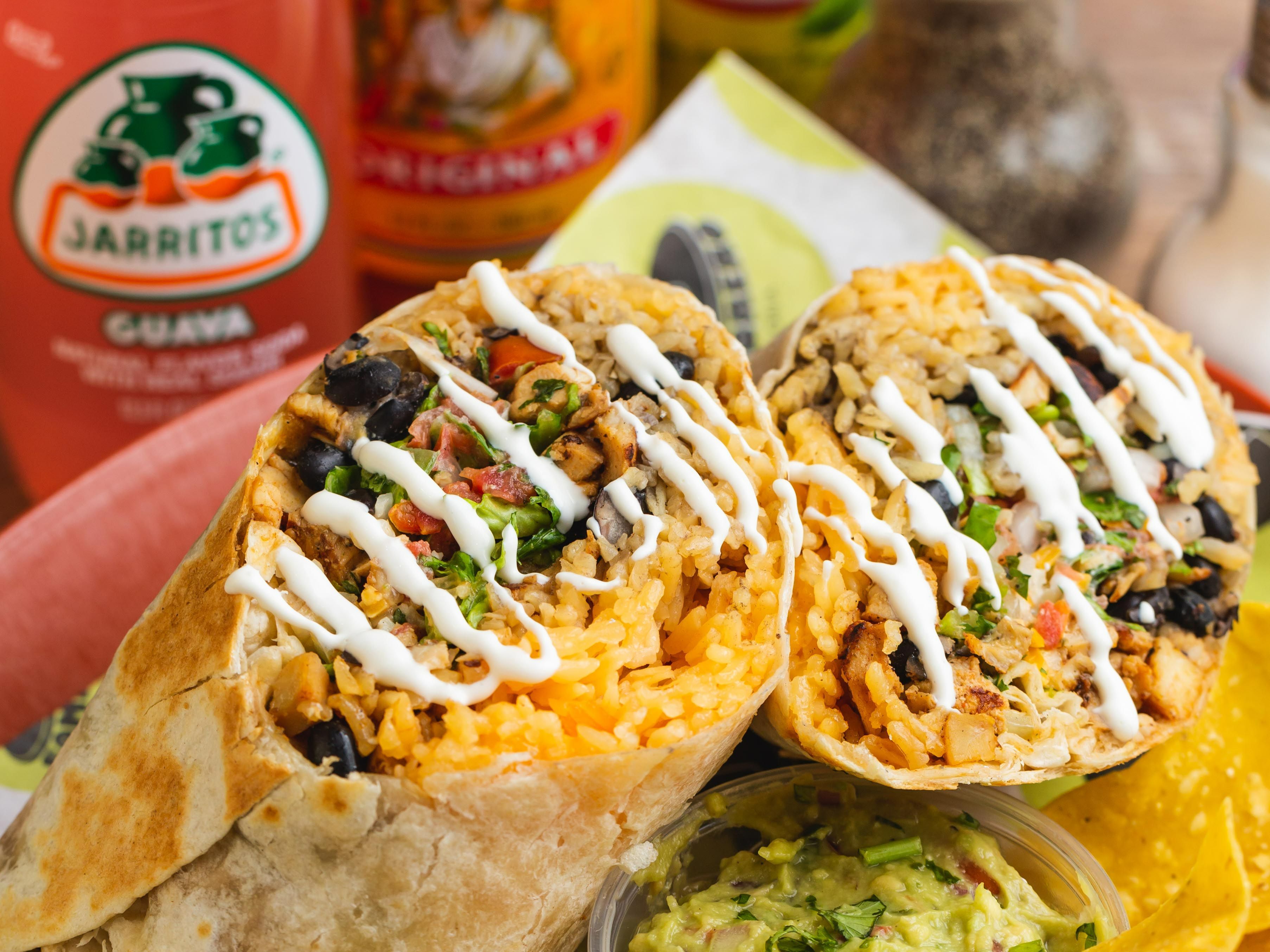 Shrimp A La Plancha Burrito.