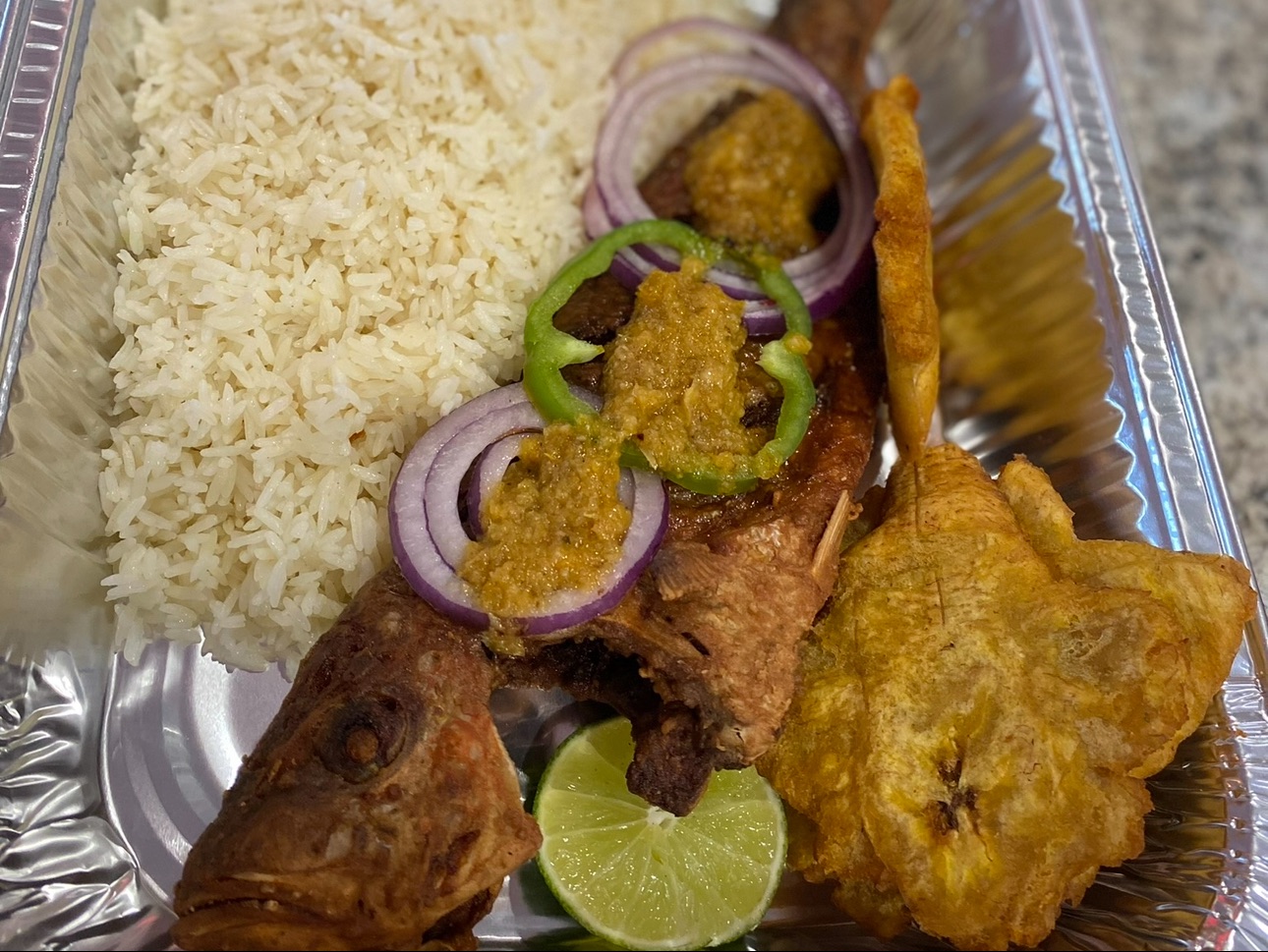 Fried Fish & Plantains.
