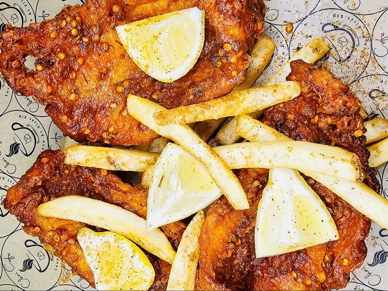 Fish & Chips (3pc - Desi Style).