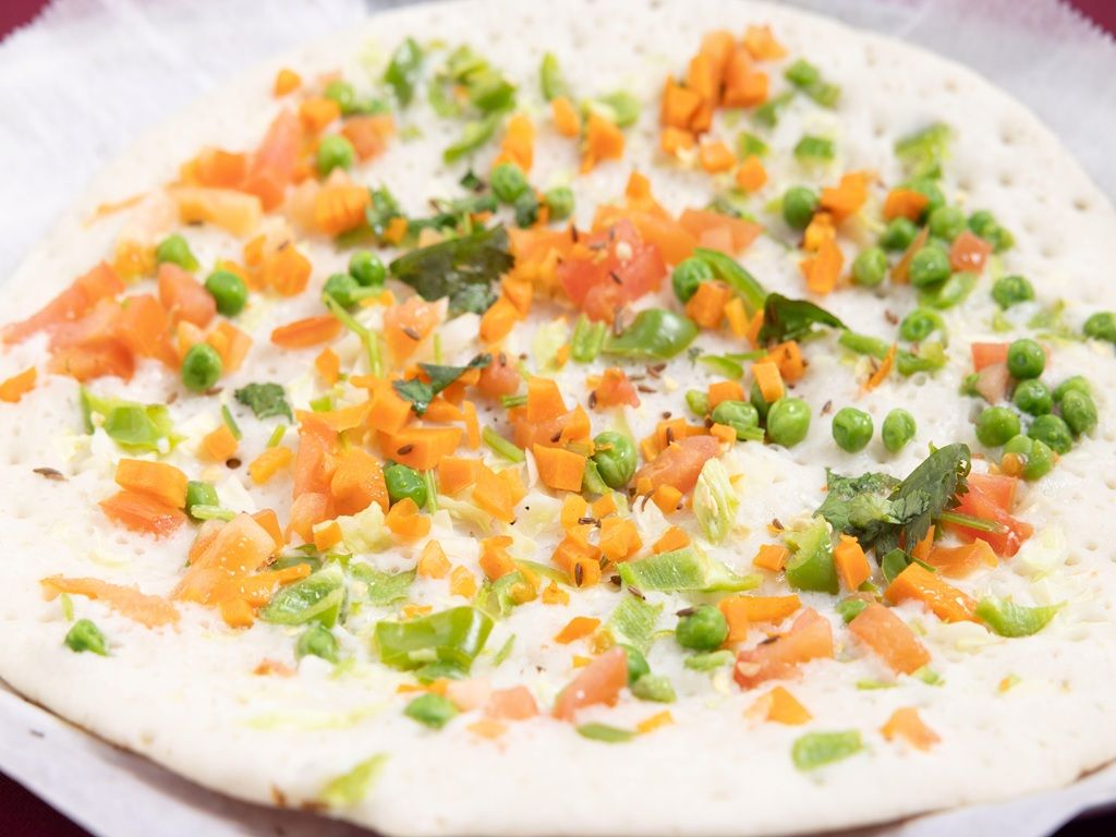 Vegetable Uttappam.