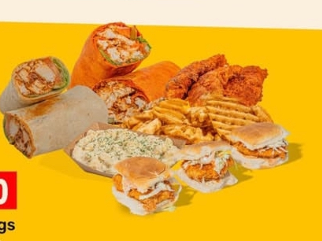 Tray Wraps + Tray Tenders or Wings + Tray Fries or Mac.