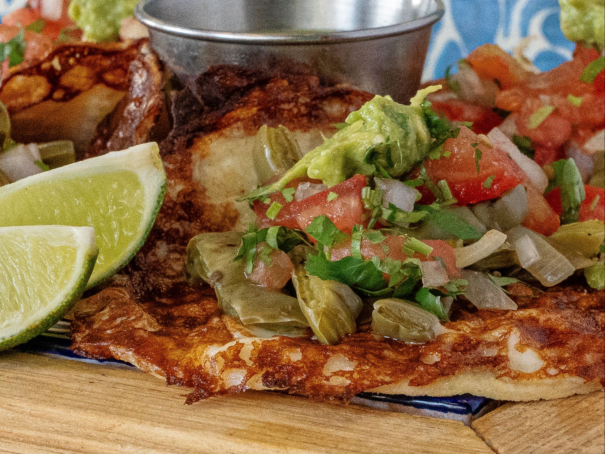 Hibiscus (Jamaica) Tacos al Queso.