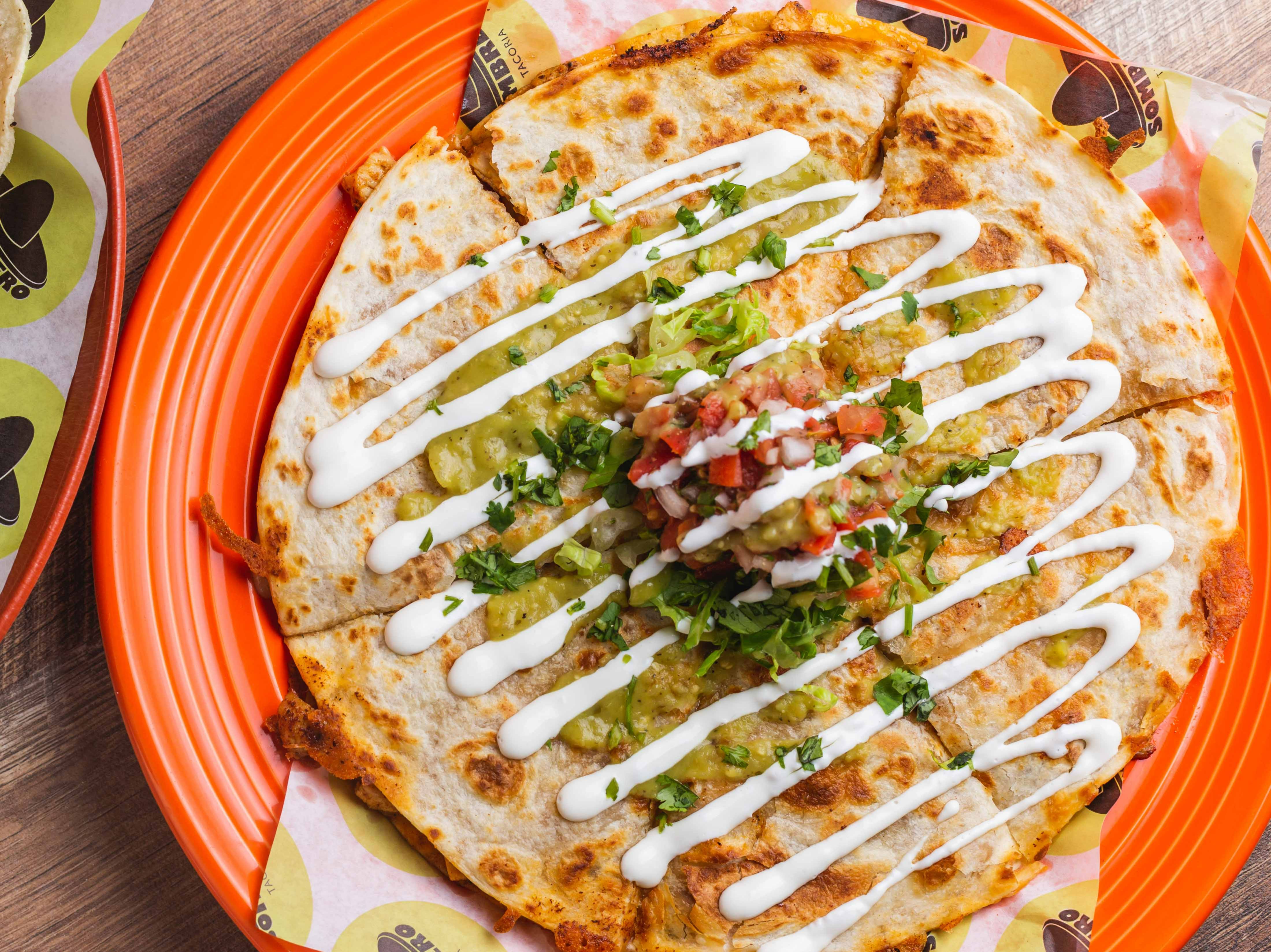 Shrimp A La Plancha Quesadilla