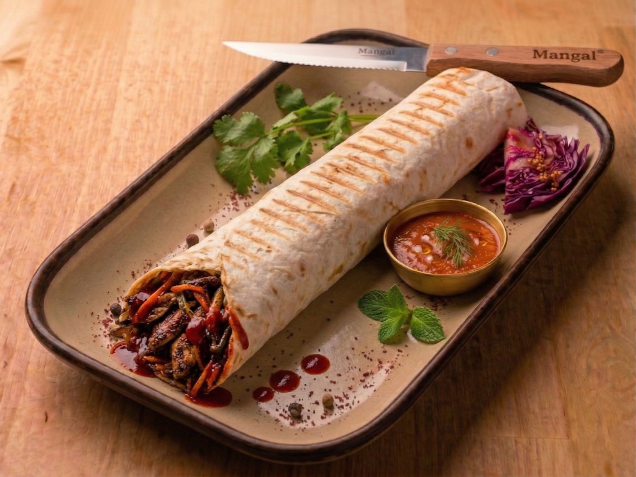 Lunch Lamb Shawarma (lavash).