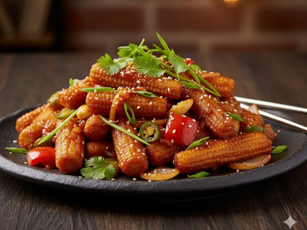 Chilli Baby Corn.