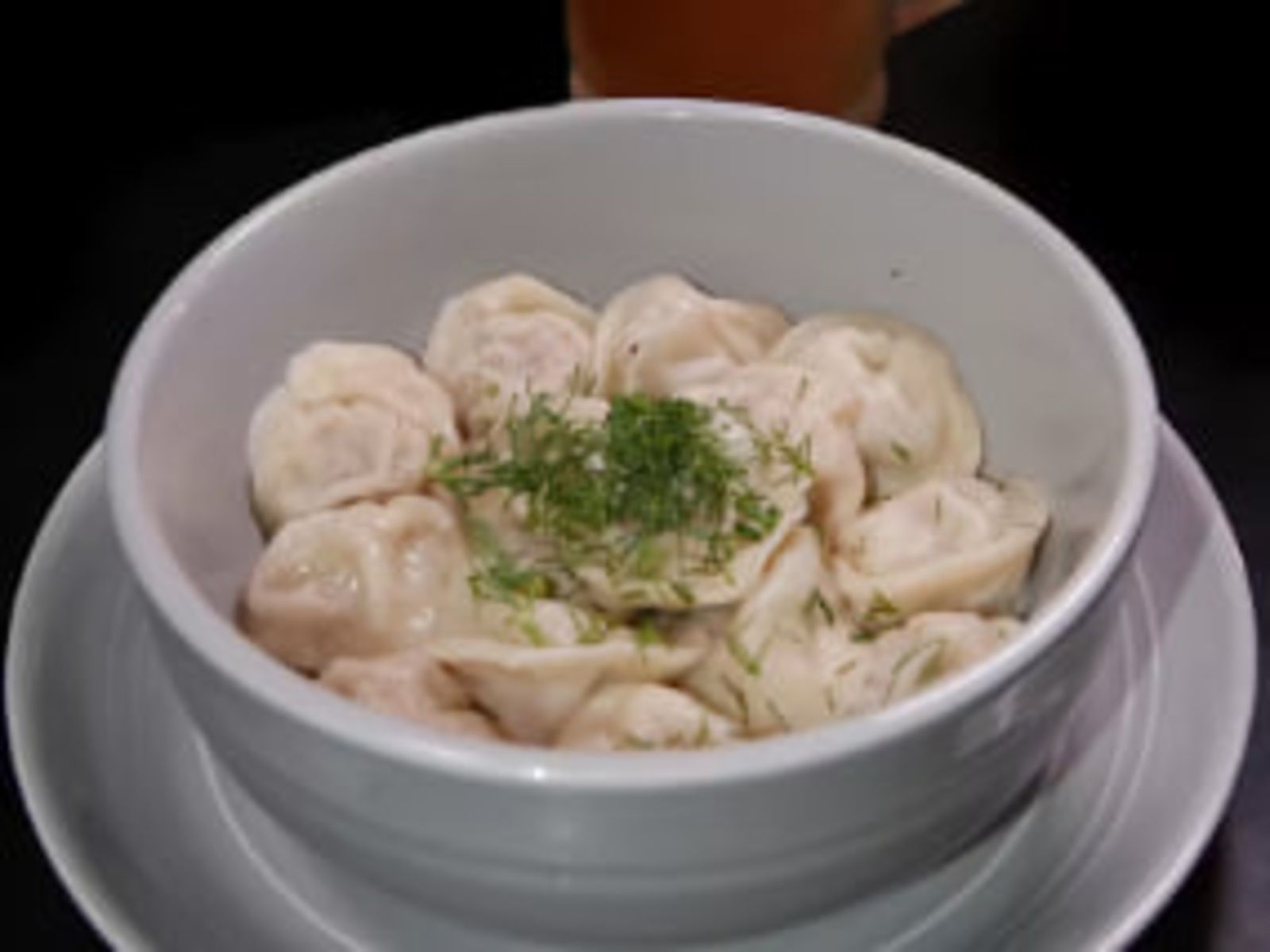 Boiled Siberian Pelmeni.