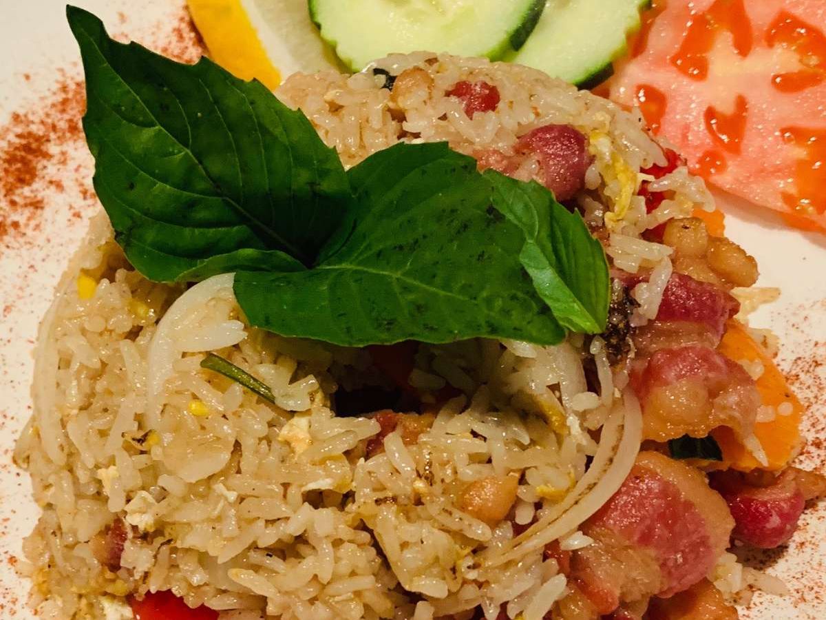 Spicy Basil Fried Rice.