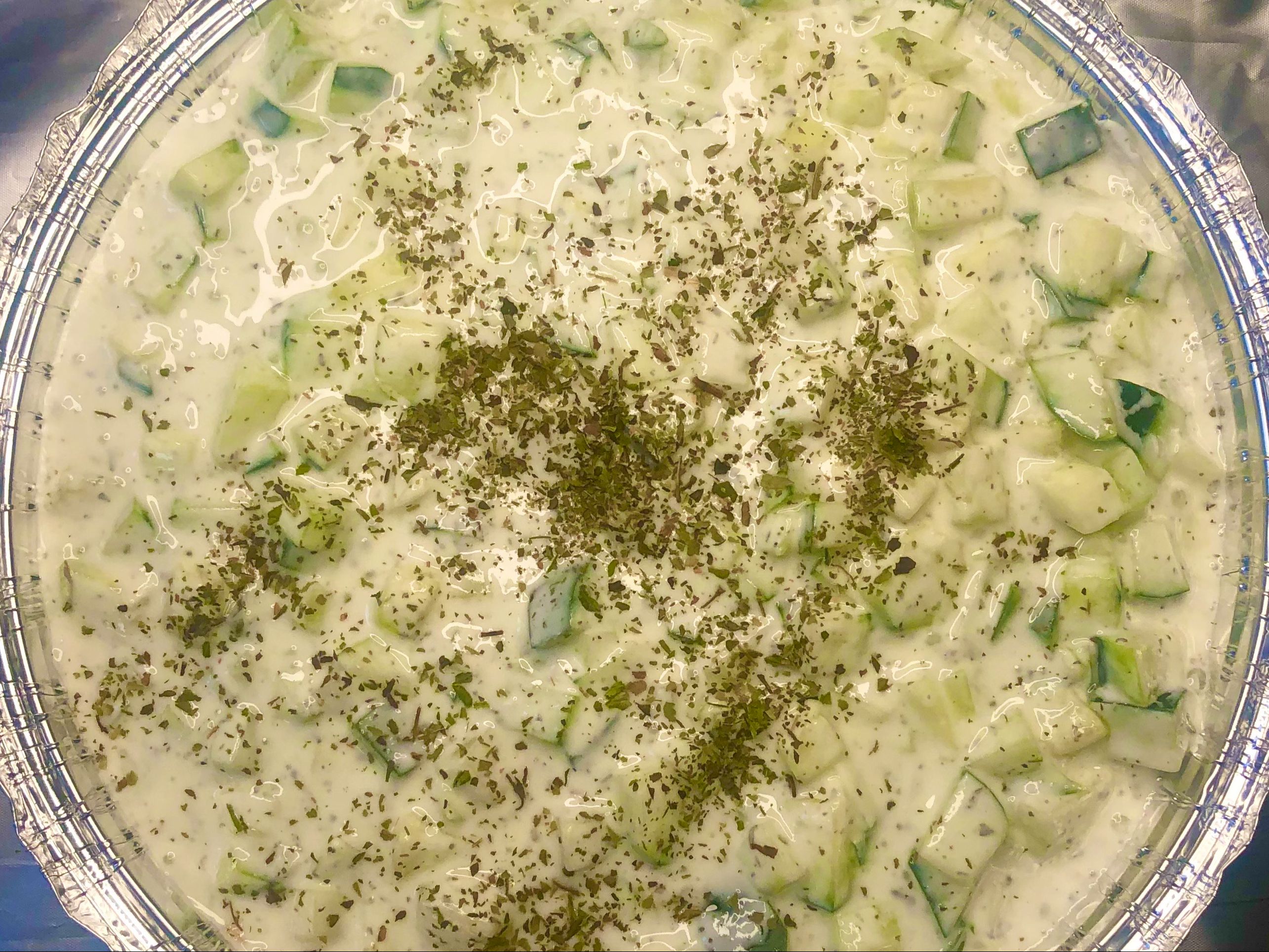 #13 Yougurt Cucumber\Maust Khair Salad.