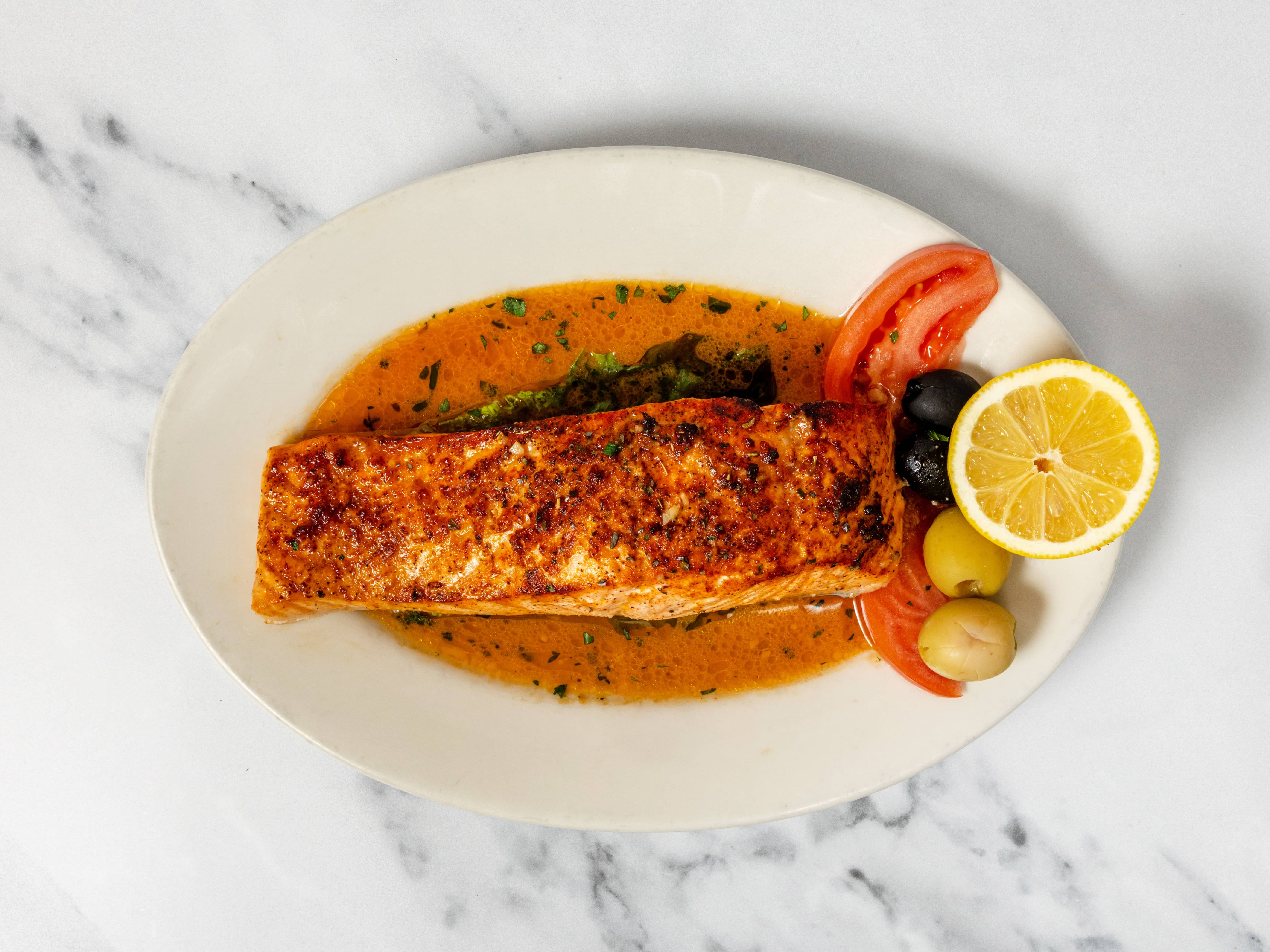 Broiled Salmon.