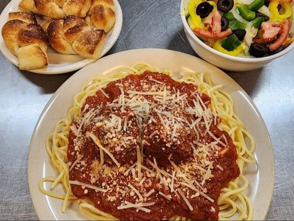 Spaghetti & Meatball Dinner Single.