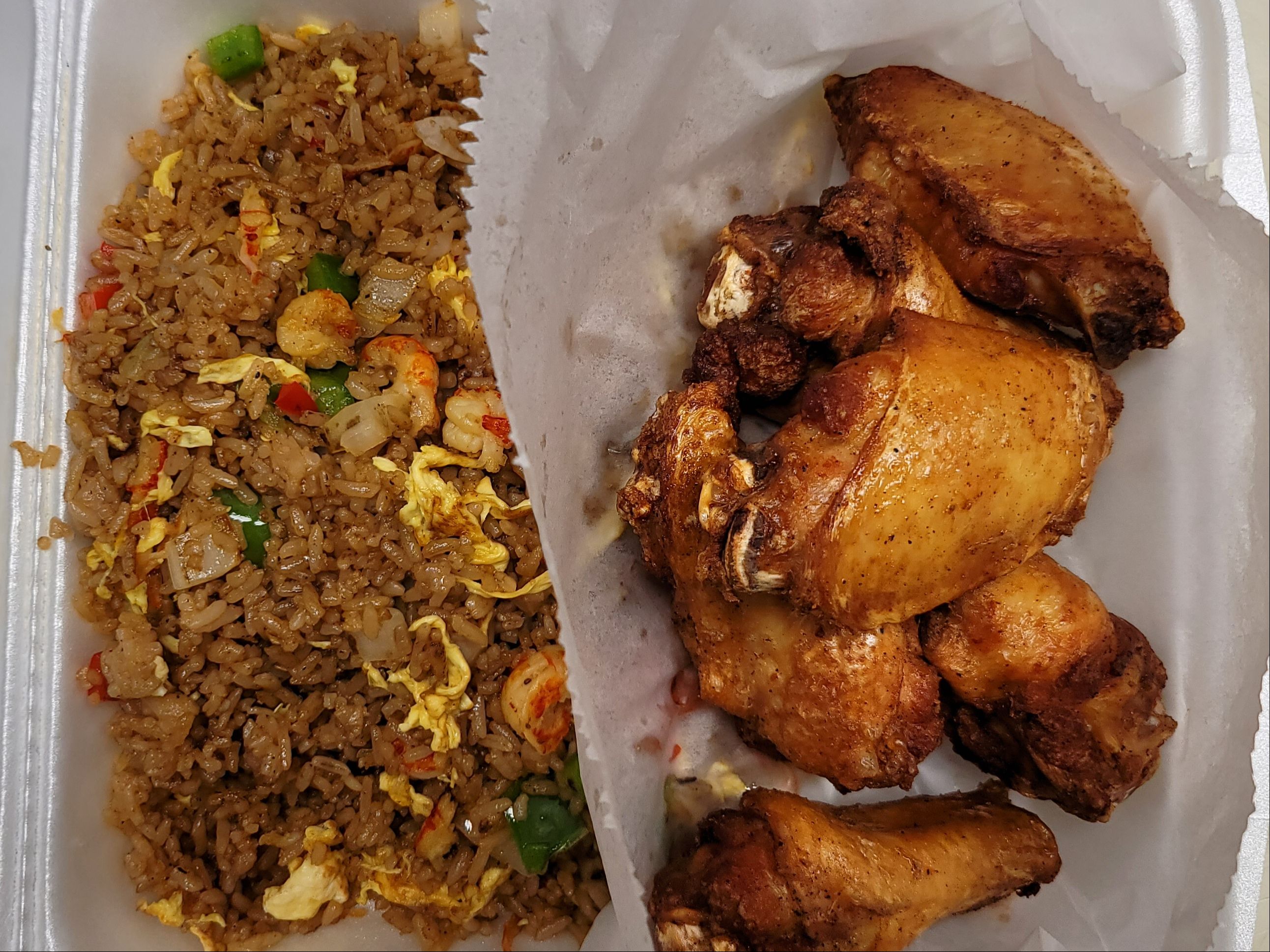 Wings & Rice Combo.