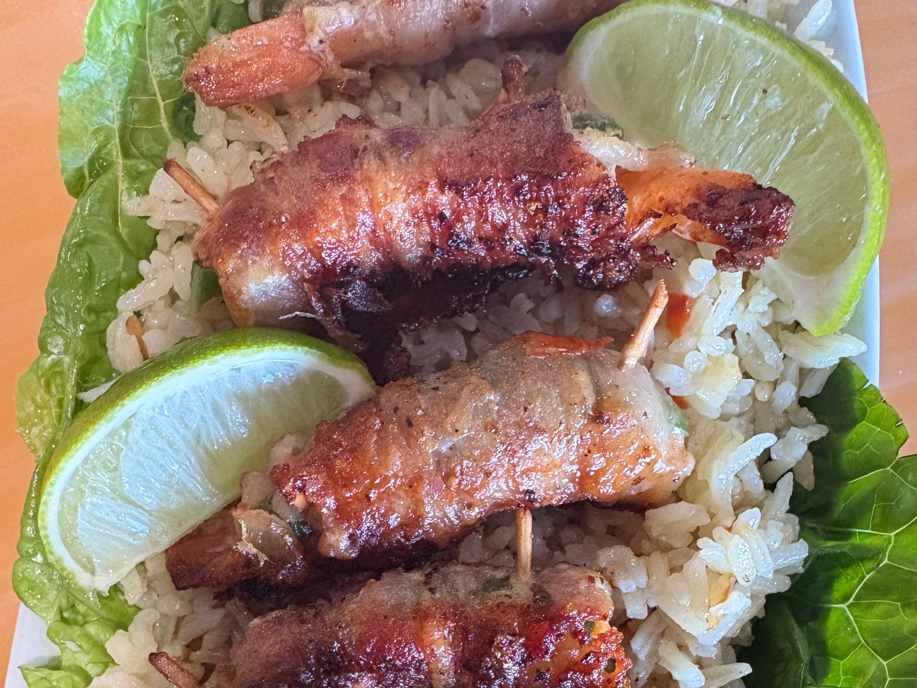 Bacon Wrapped Shrimp - Costa Azul.