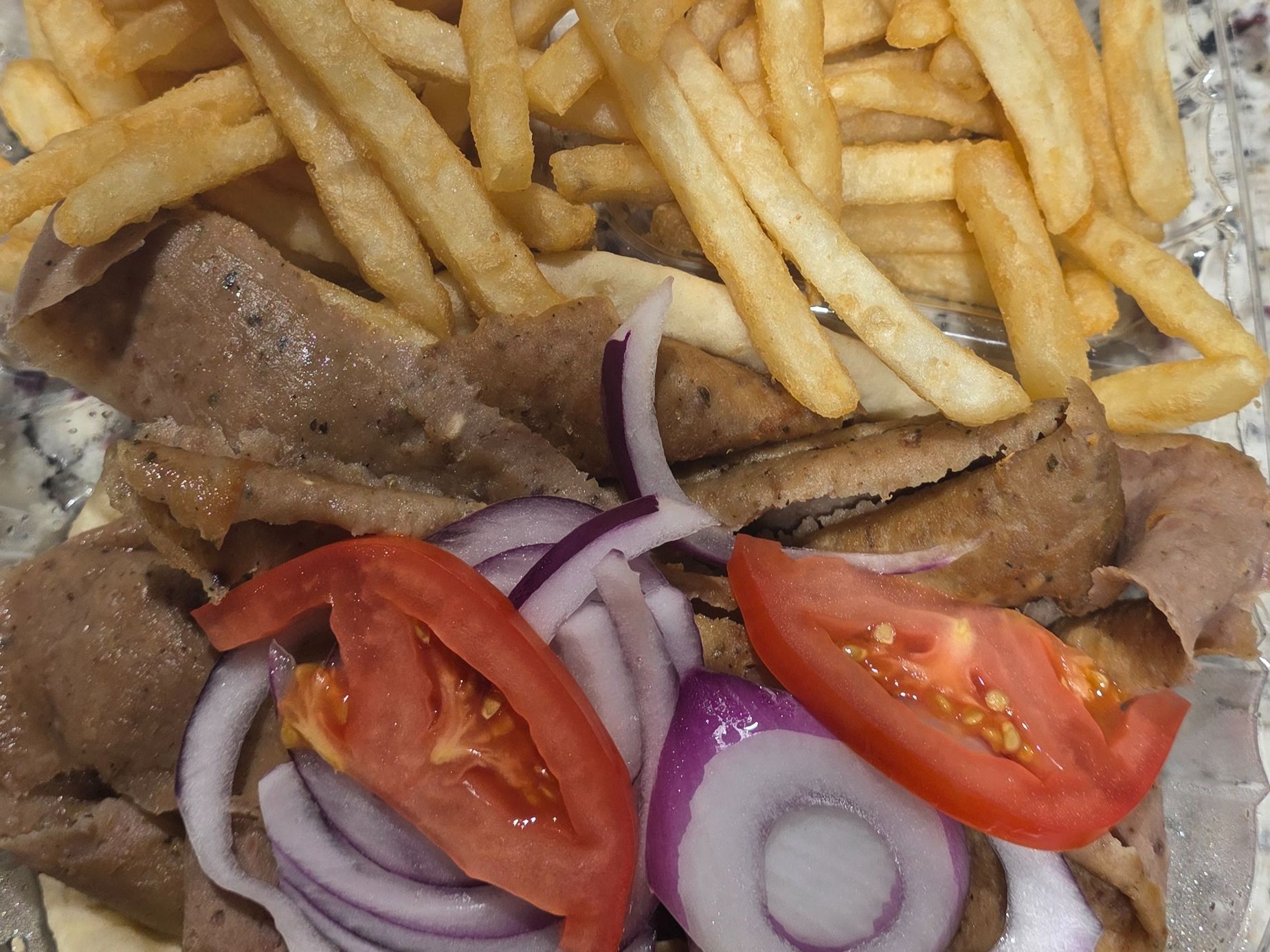 Gyro and Fries