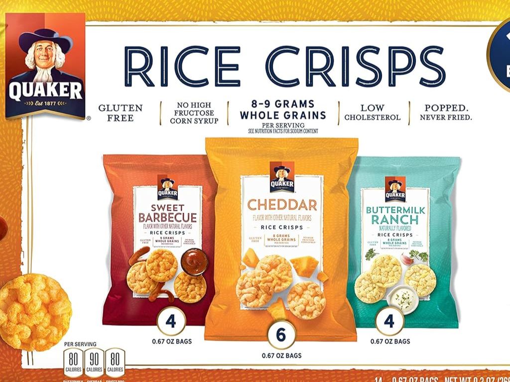 Quaker Rice Crisps ( Gluten Free ).