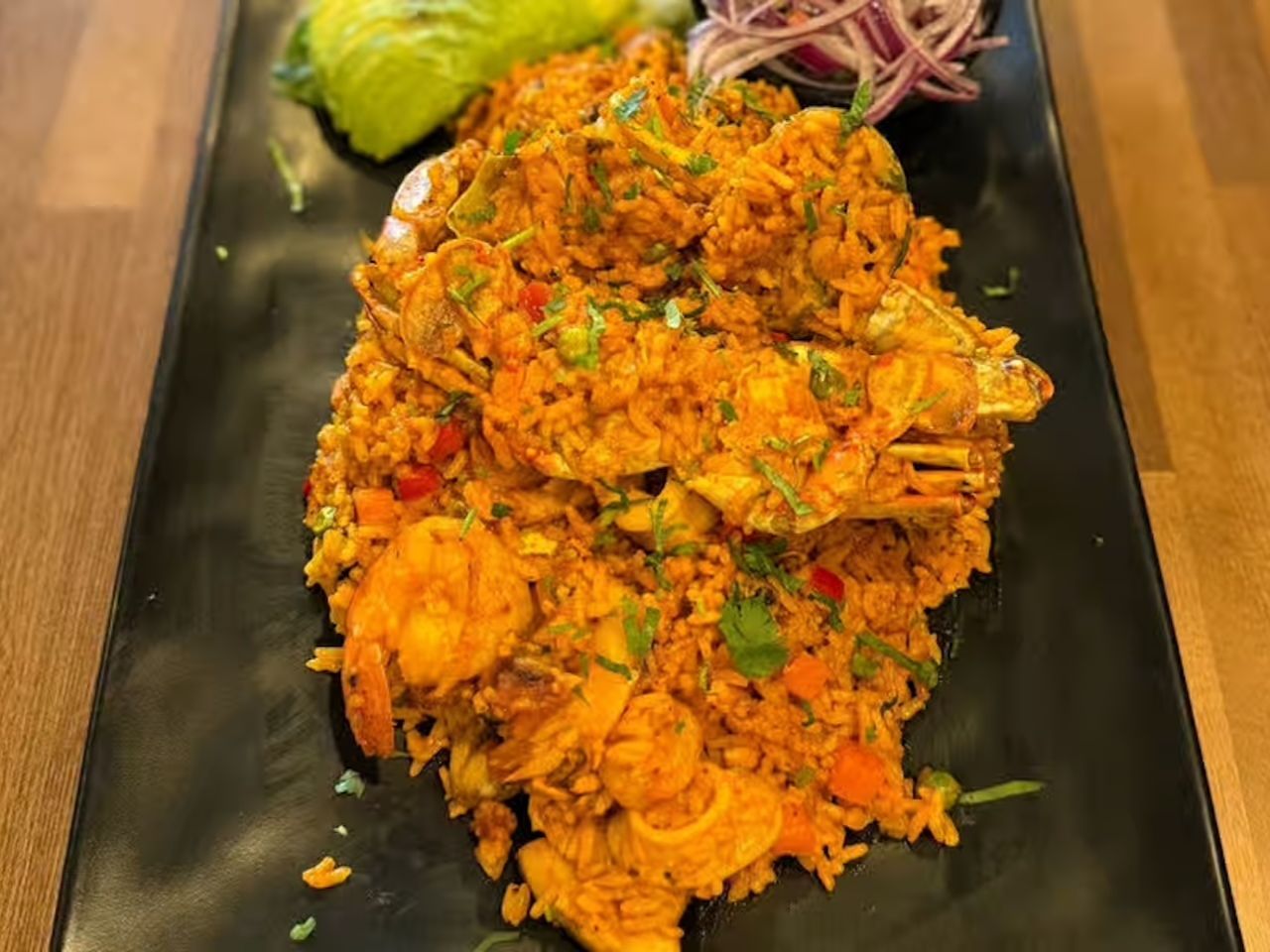 Arroz Con Mariscos.