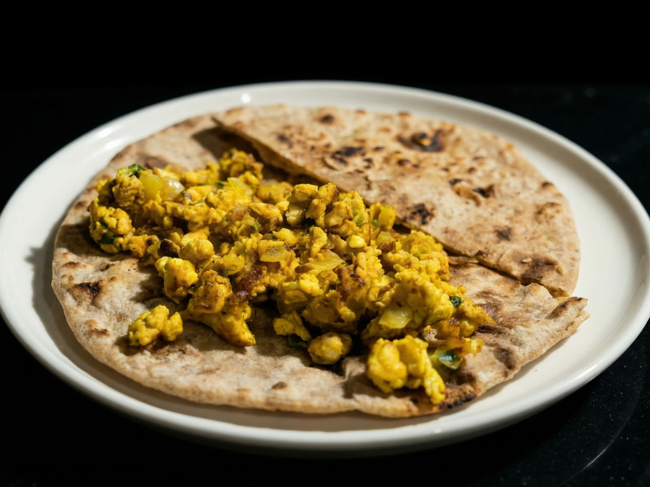 Egg Burji/Scrambled Egg.