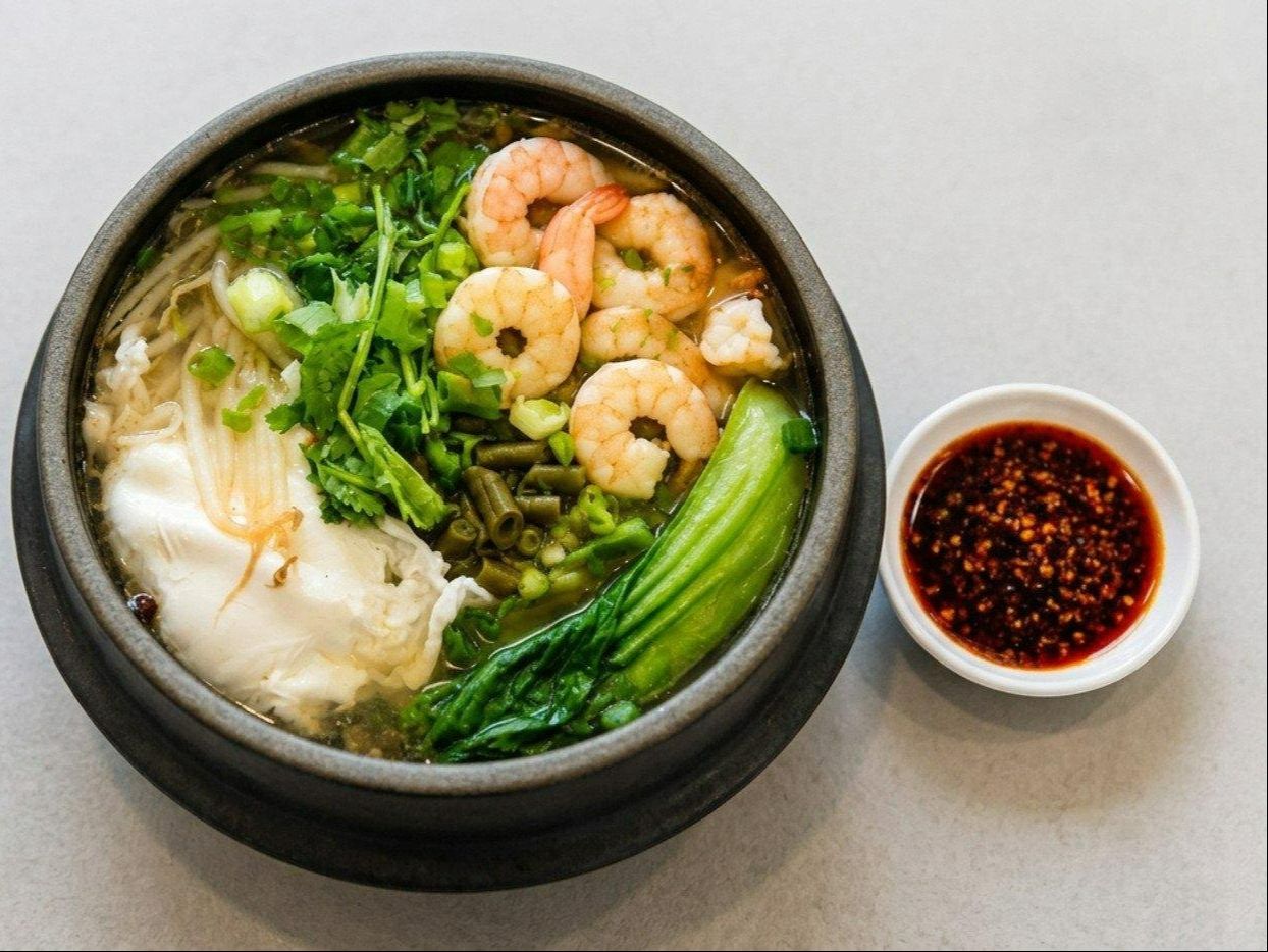 Shrimp Noodle Soup.