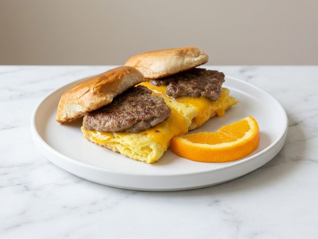 Bunny Bite Pork Sausage Egg & Cheese.