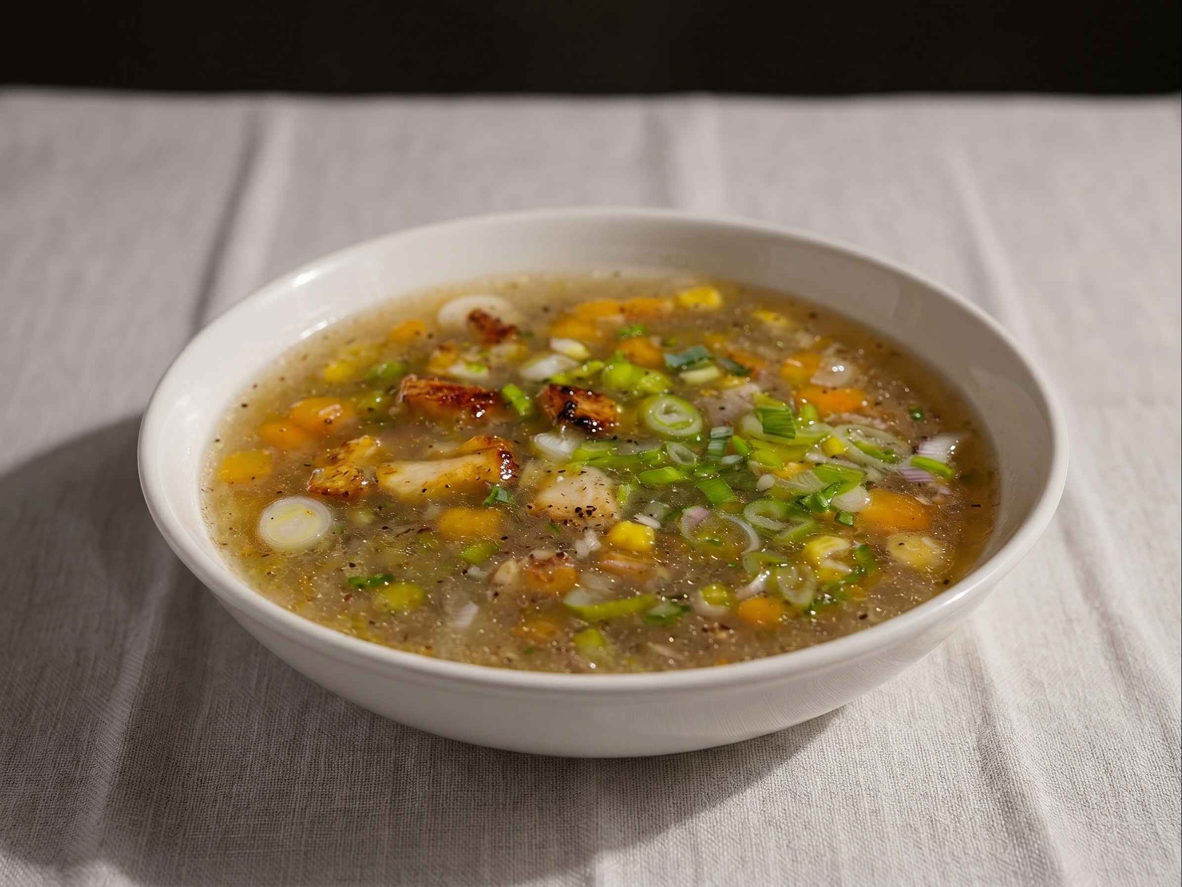 Indo-Chinese Corn Soup -Veggie.