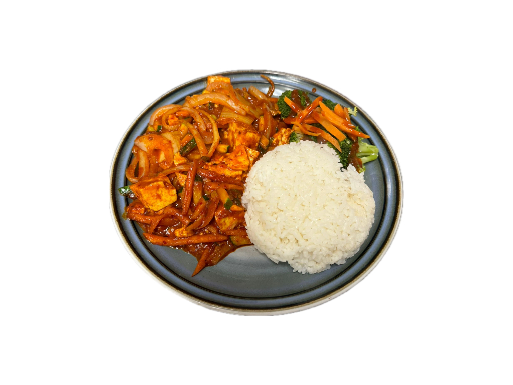 Kimchi Tofu (Rice Plate).