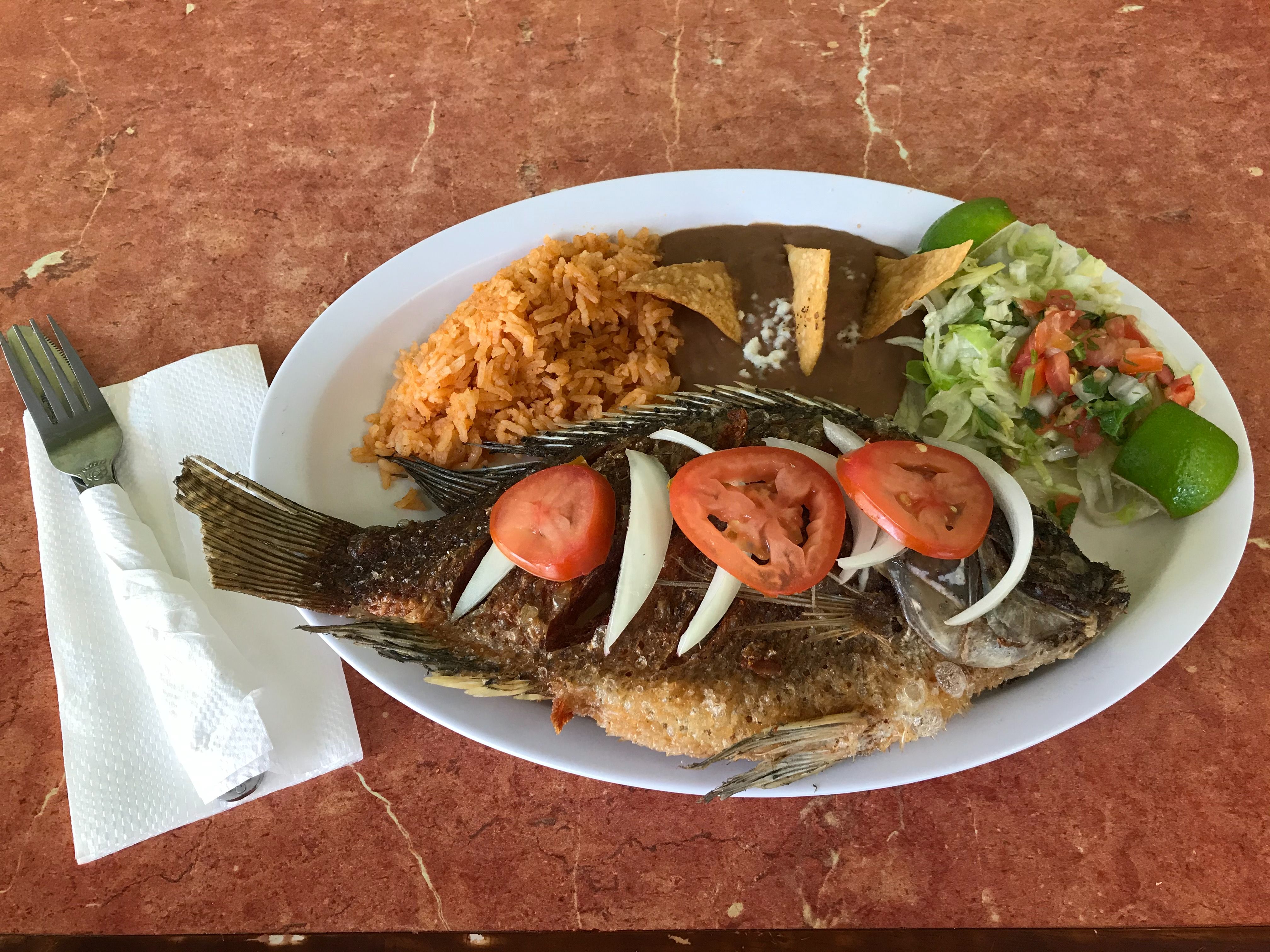 Mojarra Frita Plate.