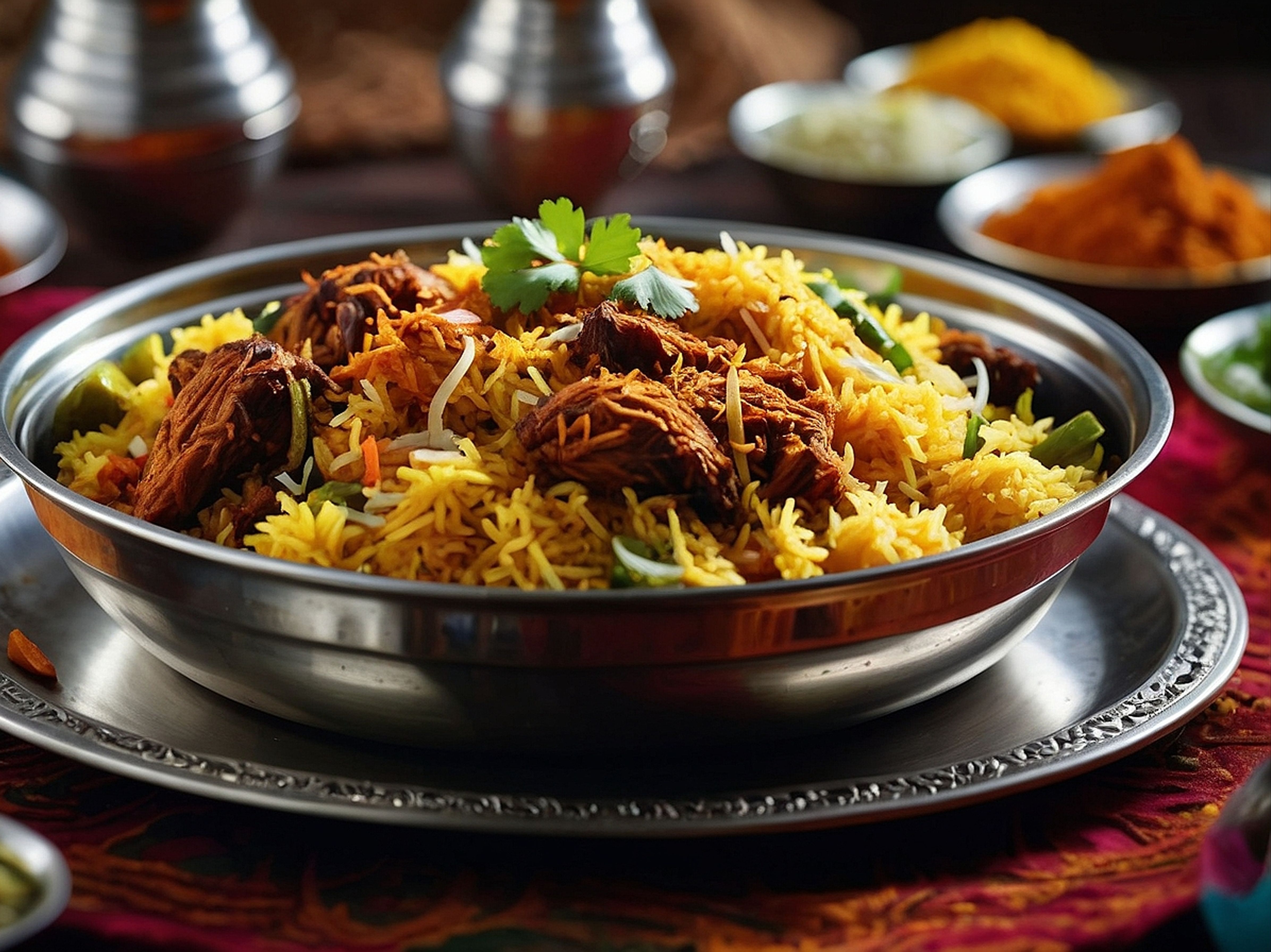 Beef Biryani (B BIR) (Thali).