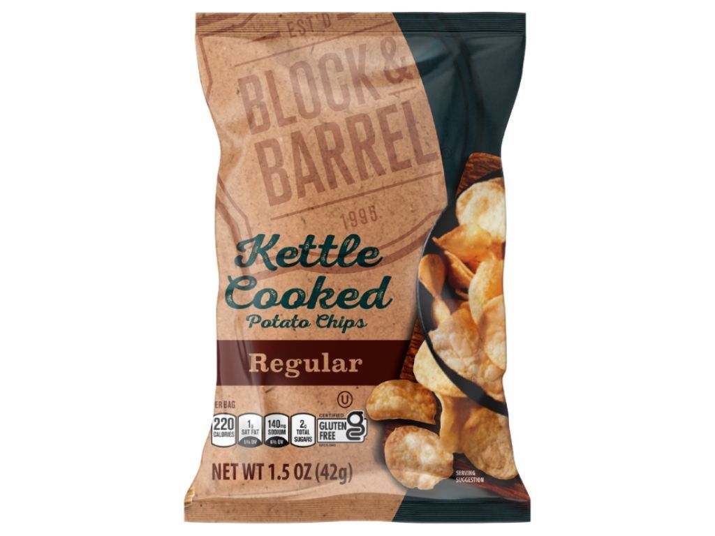 Block & Barrel Kettle Chips Original.