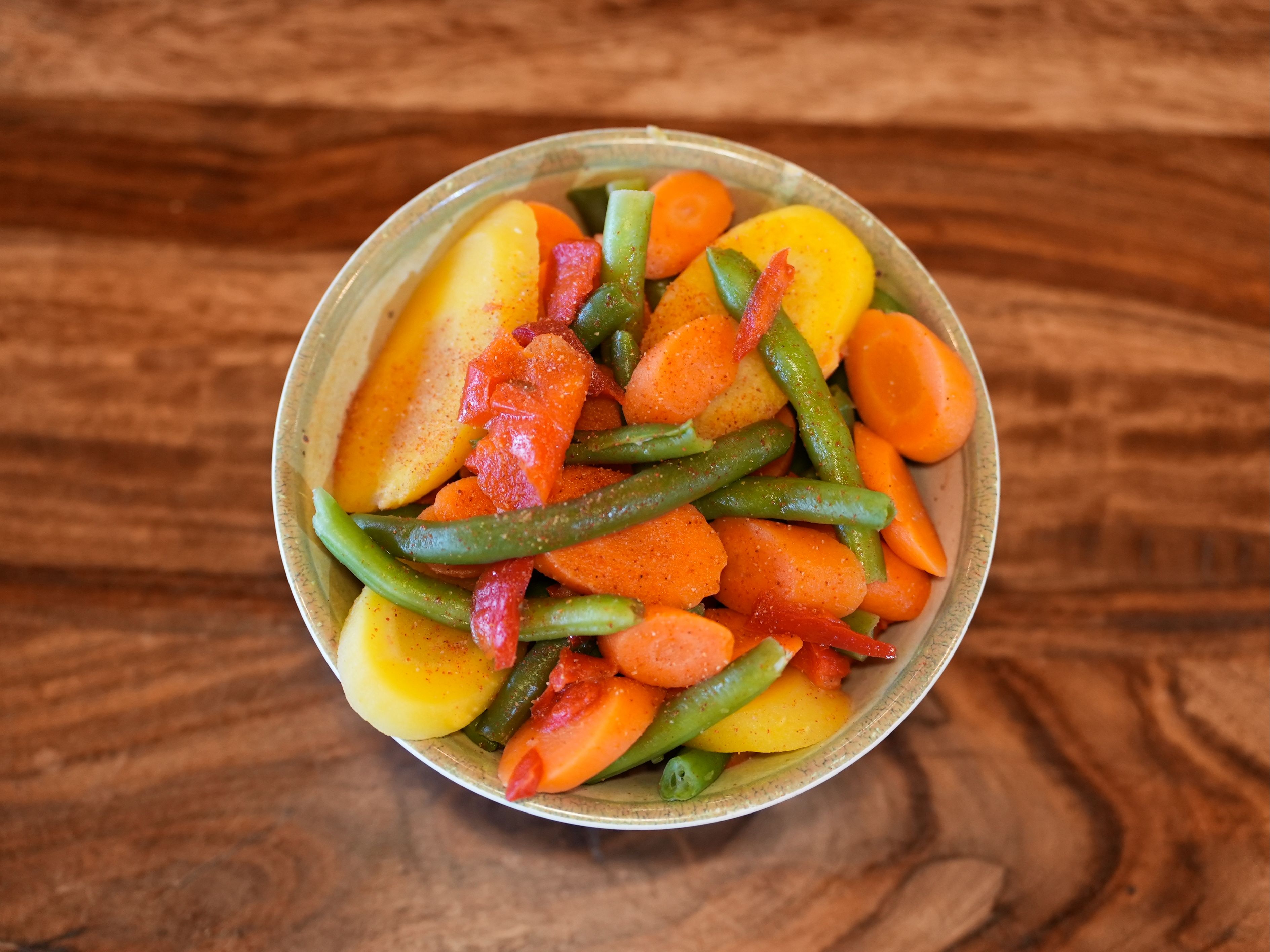 Steamed Vegetables.