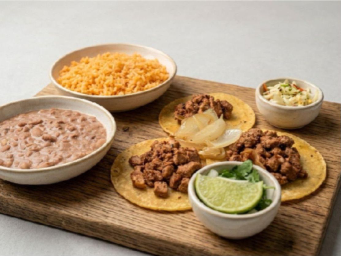 Corn Taco Plate.