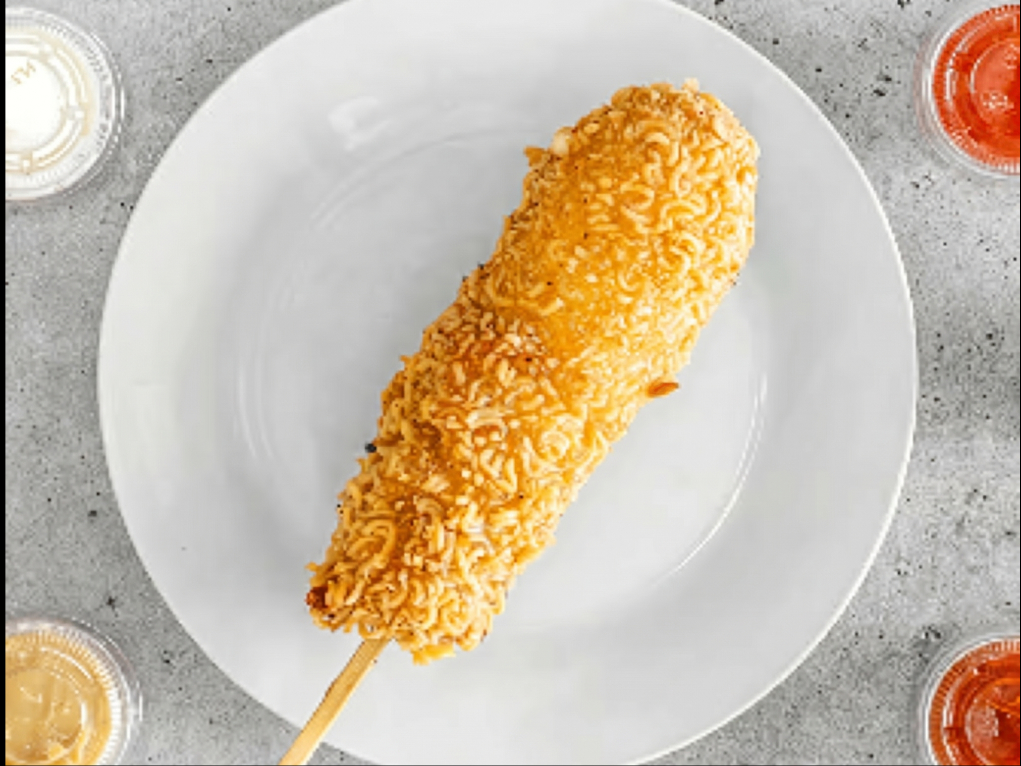 Crispy Ramen Half & Half.