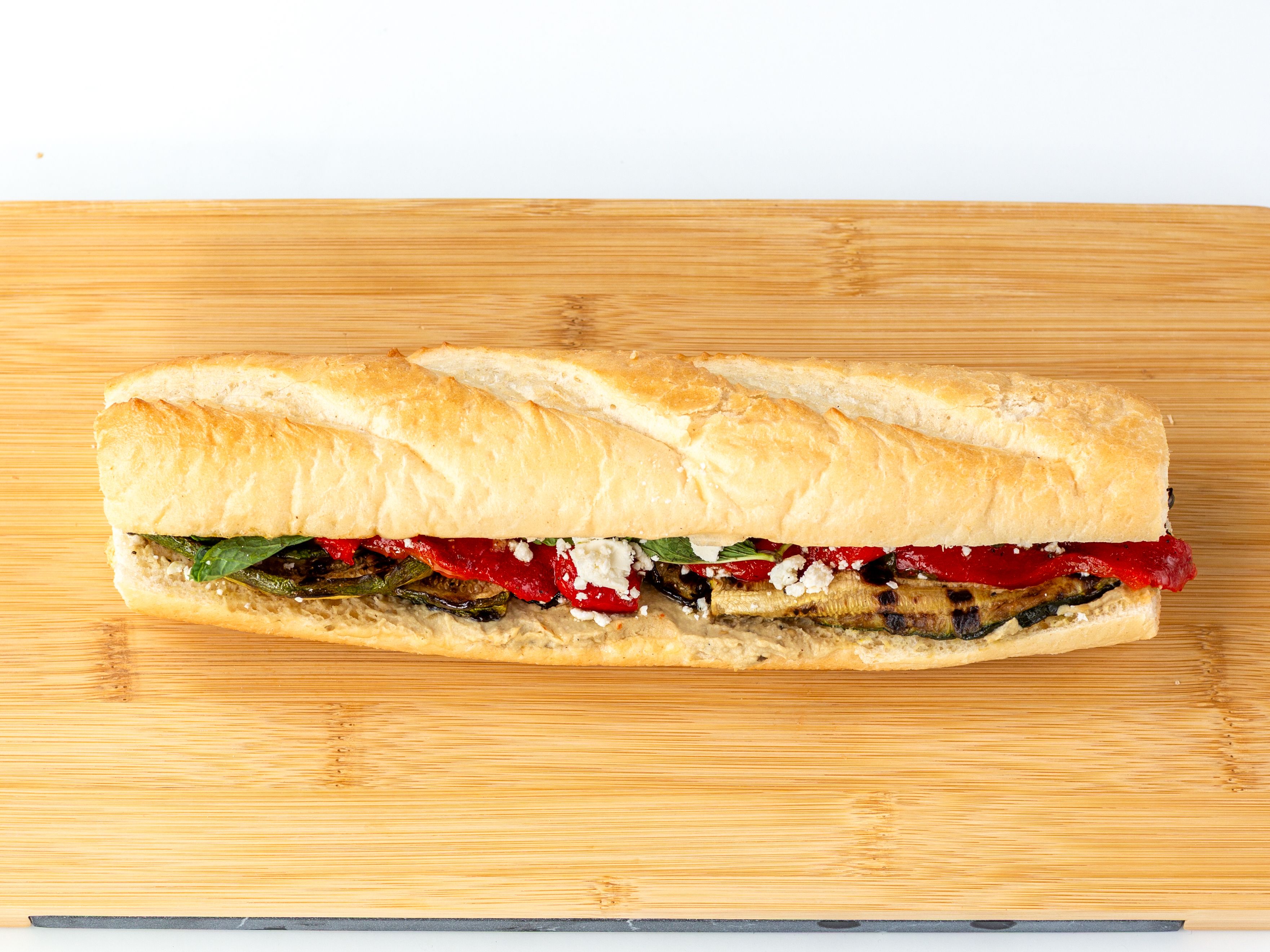 Veggie Press Baguette.
