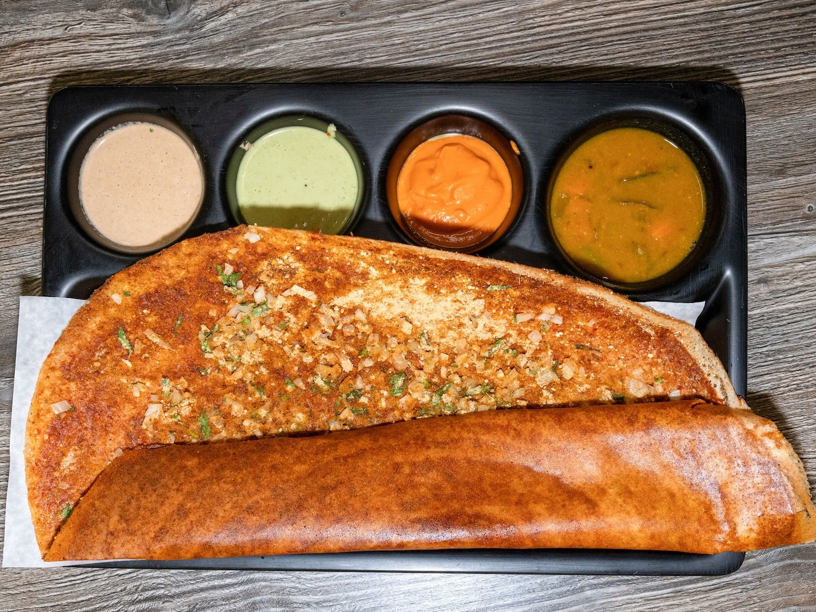Andhra Karam Dosa.