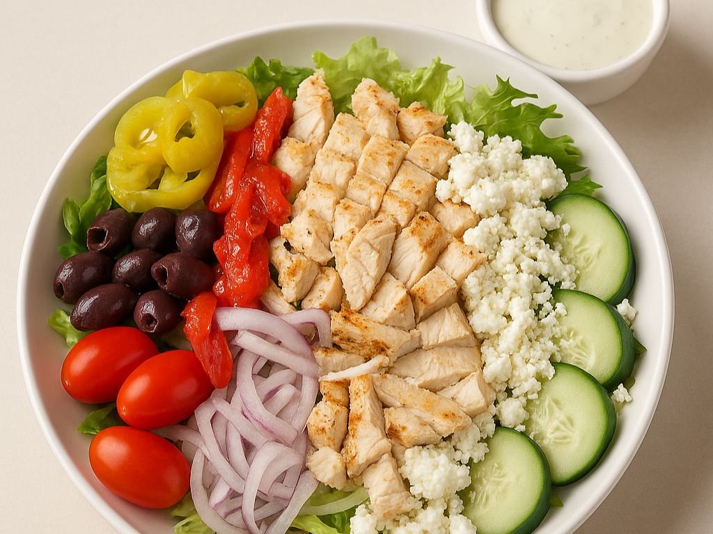 Catering Mediterranean Ckn Salad.