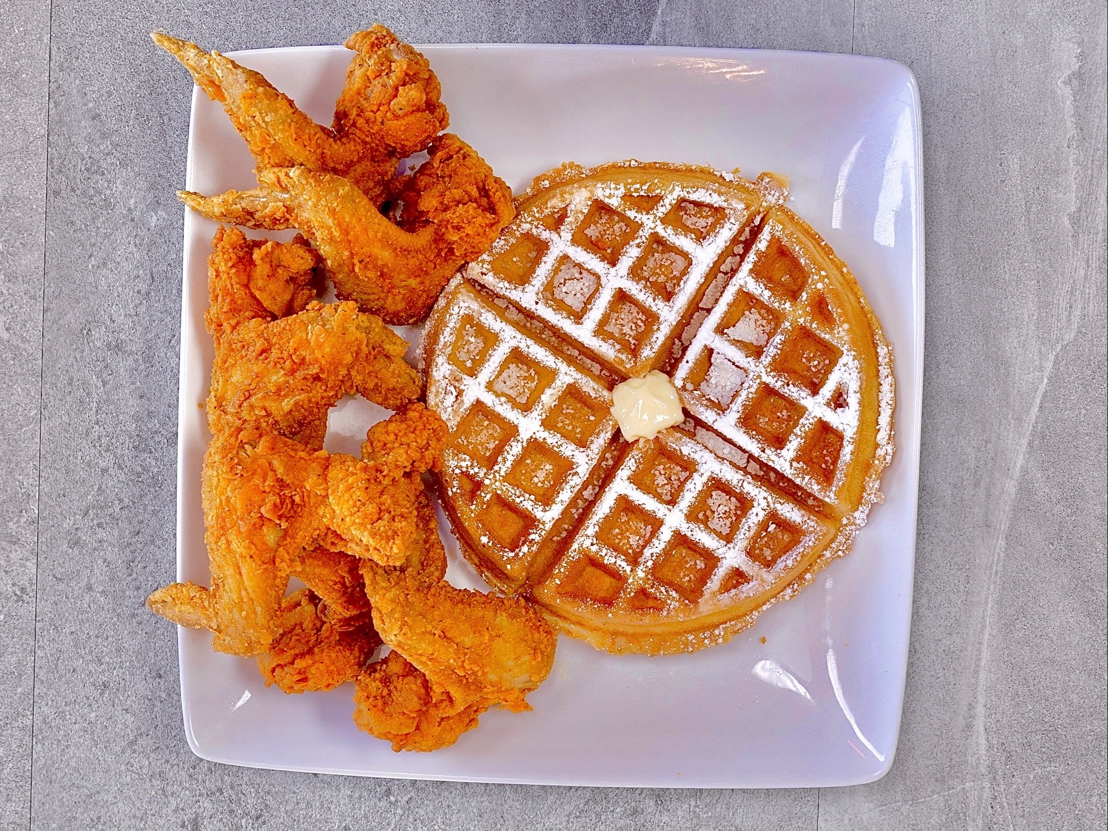 9 Wings & 2 Waffles.