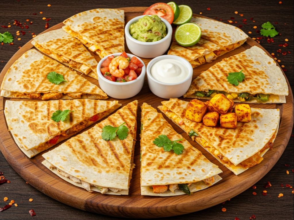 Lunch -Veggie Quesadilla.